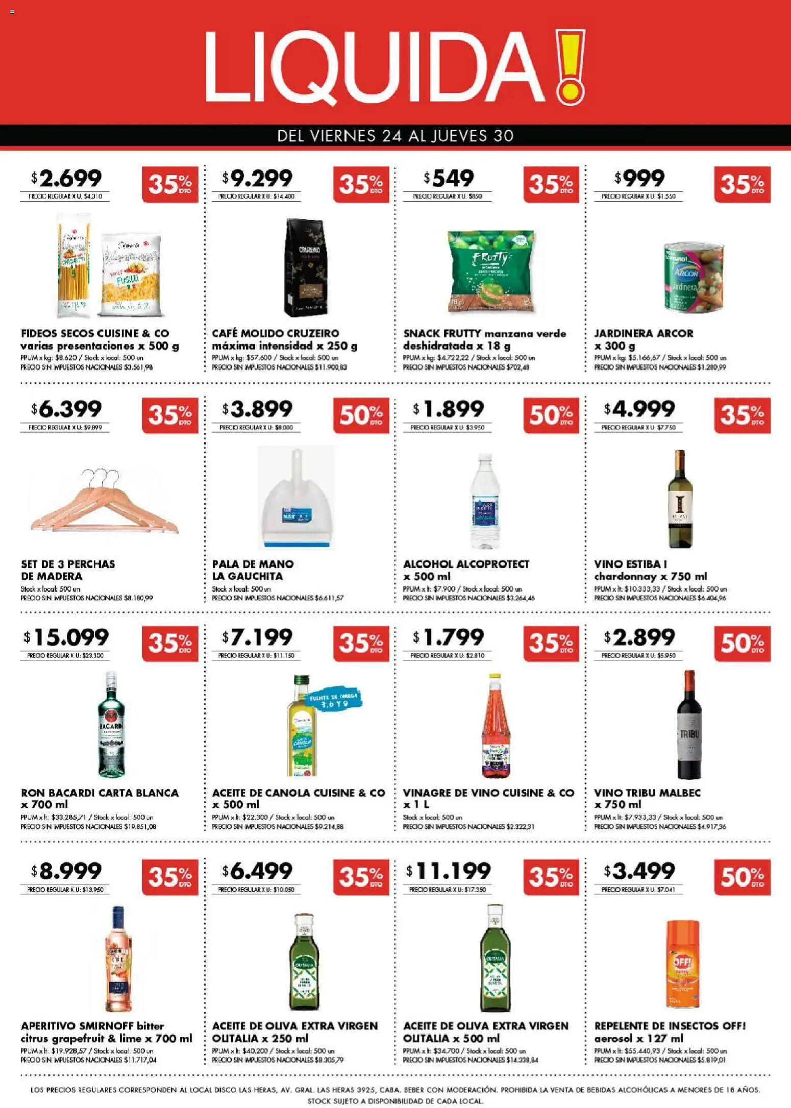 Disco - ŞUPEROFERTAS │ válido desde el 23/07/2026 | Página: 9 | Productos: Disco, Pala, Café, Vino