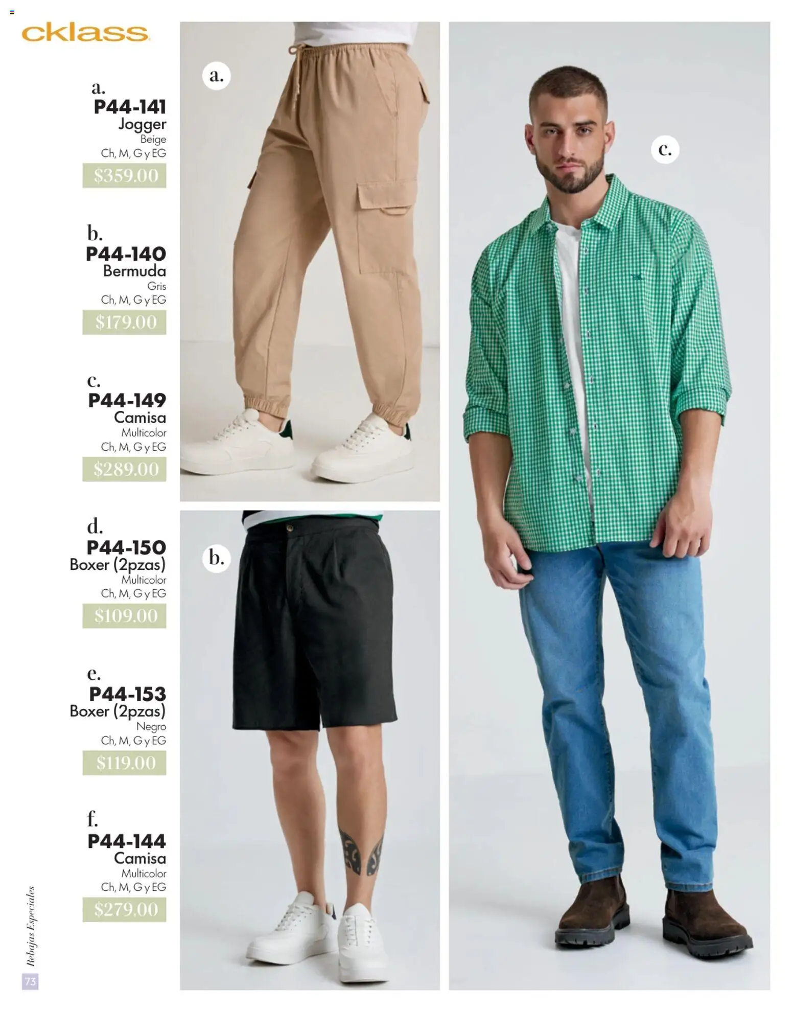 Nuevas ofertas de Cklass válidas en toda la República Mexicana desde el 15.06.2026. ¡Encuentra las mejores ofertas en Cklass catálogo Verano! | Página: 74 | Productos: Camisa, Bermuda