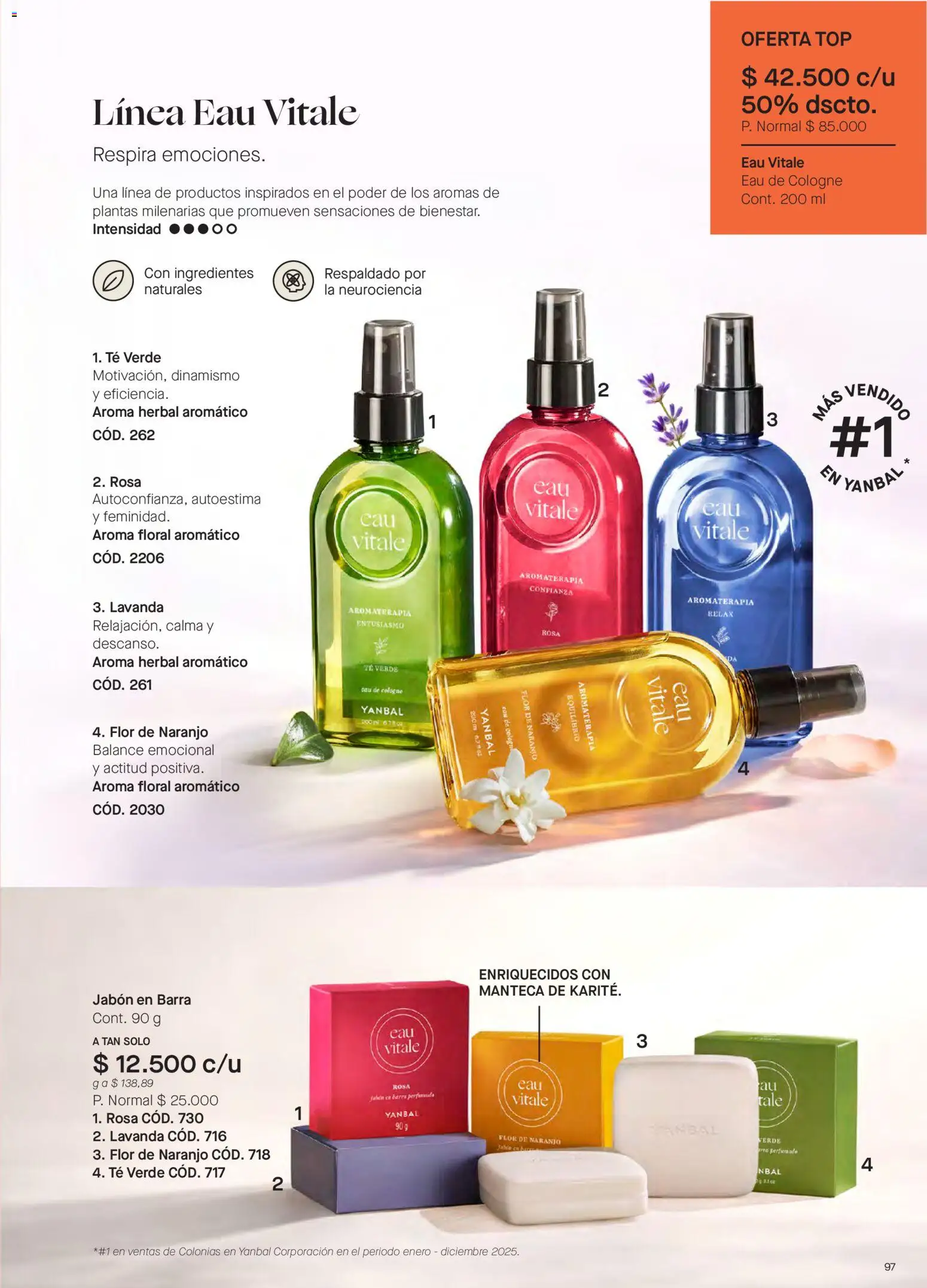 Yanbal revista - valida desde el 23.05.2026 | Página: 97 | Productos: Té, Top, Jabón, Manteca