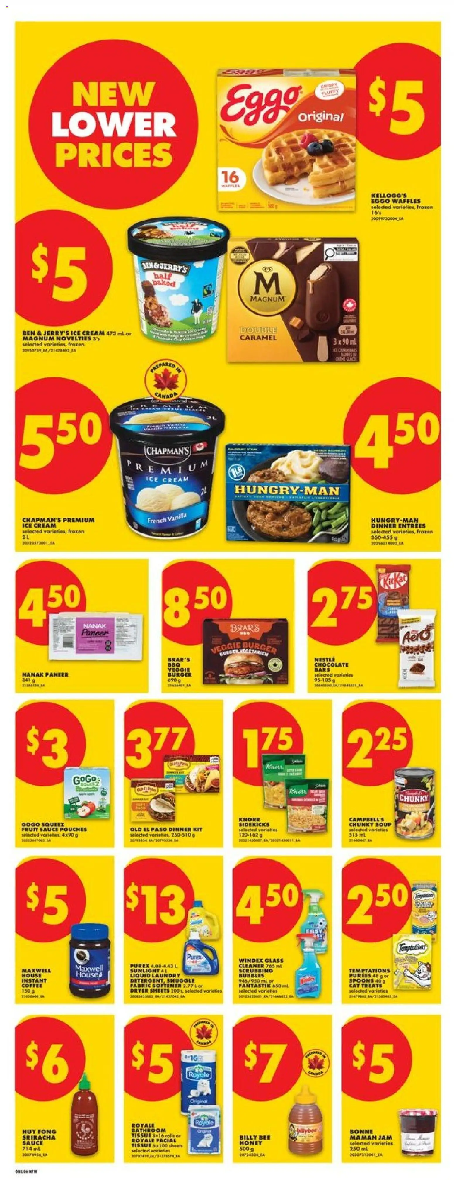 No Frills flyer valid from 07.05.2026 | Page: 10 | Products: Ice cream, Fabric softener, Detergent, Chocolate