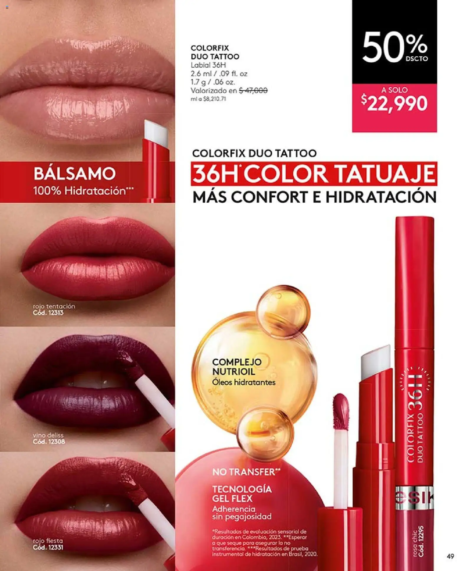 Ésika revista - valida desde el 17/07/2026 | Página: 49 | Productos: Bálsamo, Vino