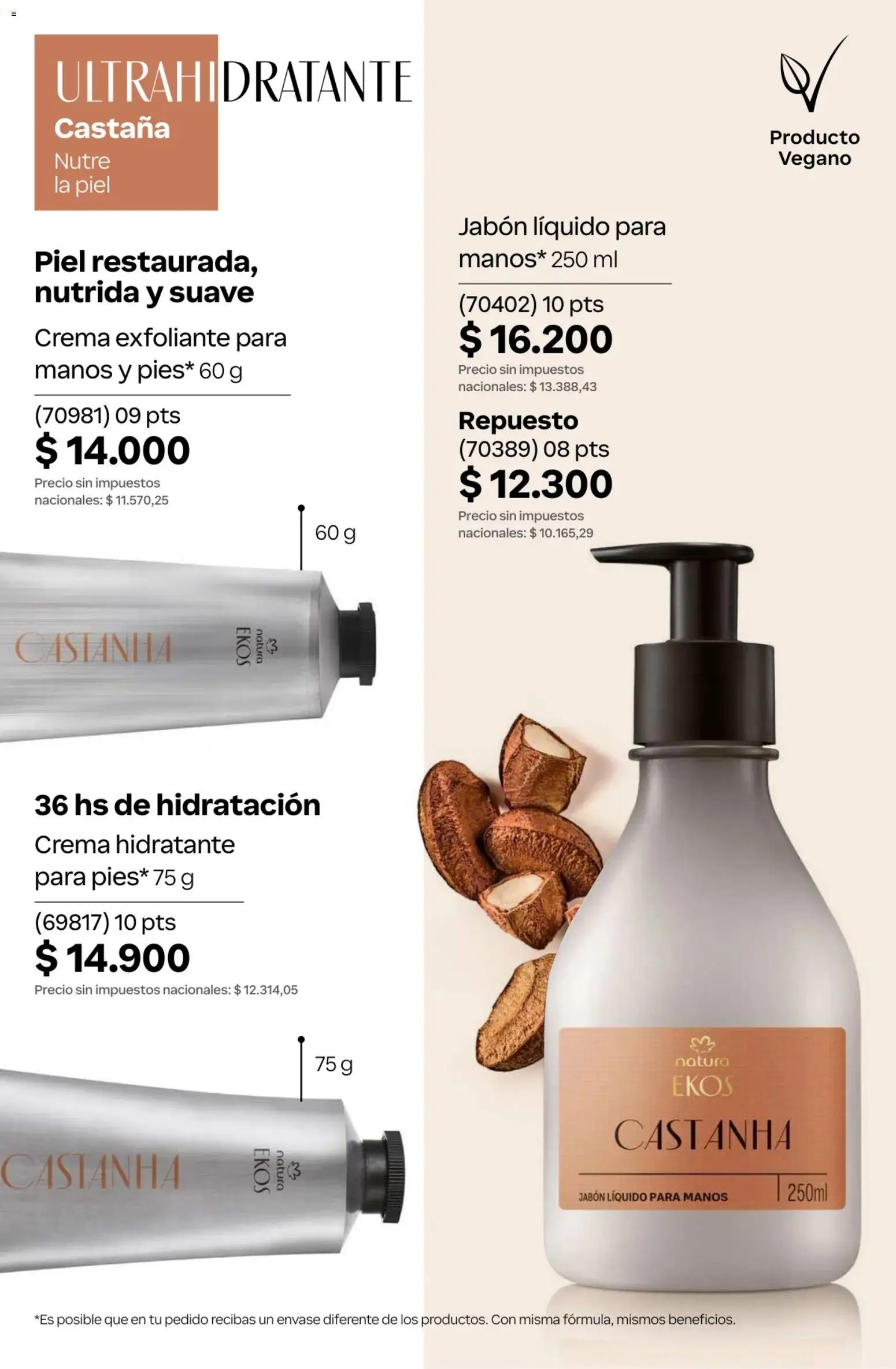 Catálogo Natura Ciclo 10 │ válido desde el 30/06/2026 | Página: 214 | Productos: Jabón líquido, Jabón, Crema