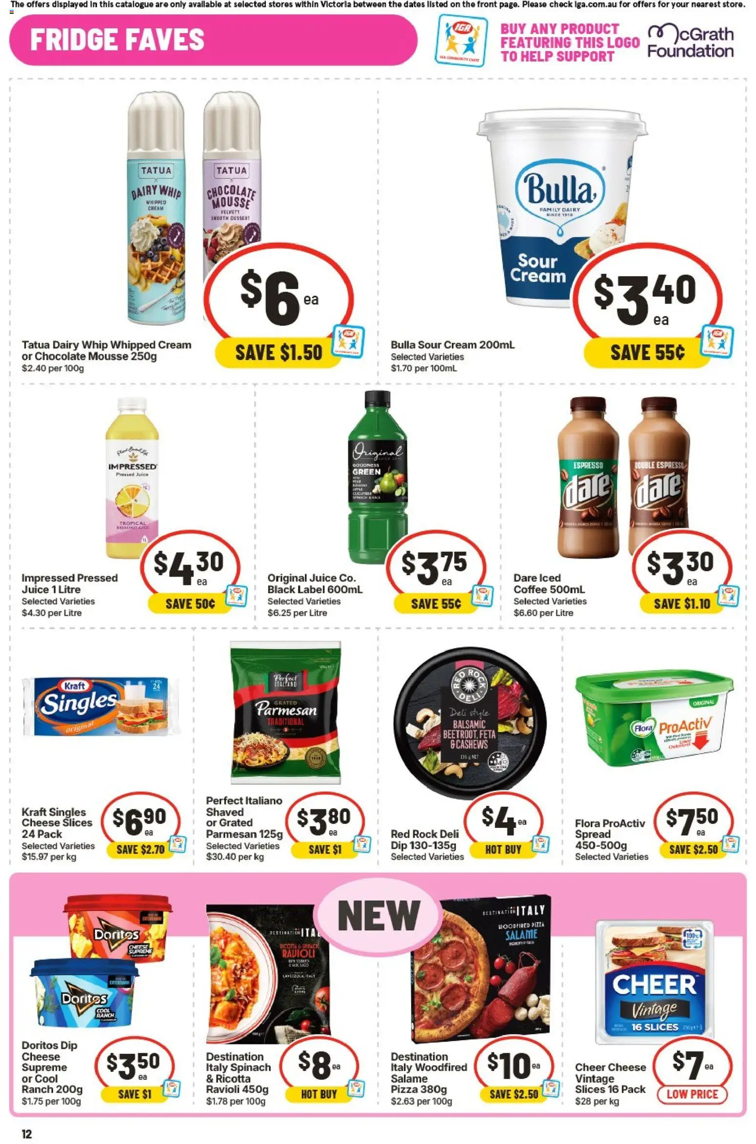 IGA catalogue - valid from 23/09/2026 | Page: 12 | Products: Mustard, Nutella, Vegemite, Moccona