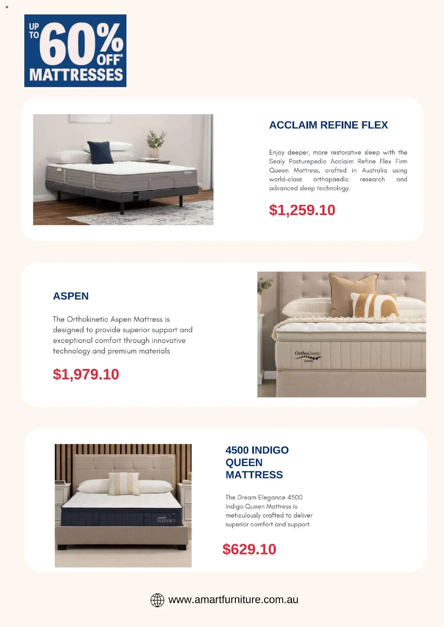 Amart Furniture catalogue - valid from 01.05.2026 | Page: 3 | Products: Mattress