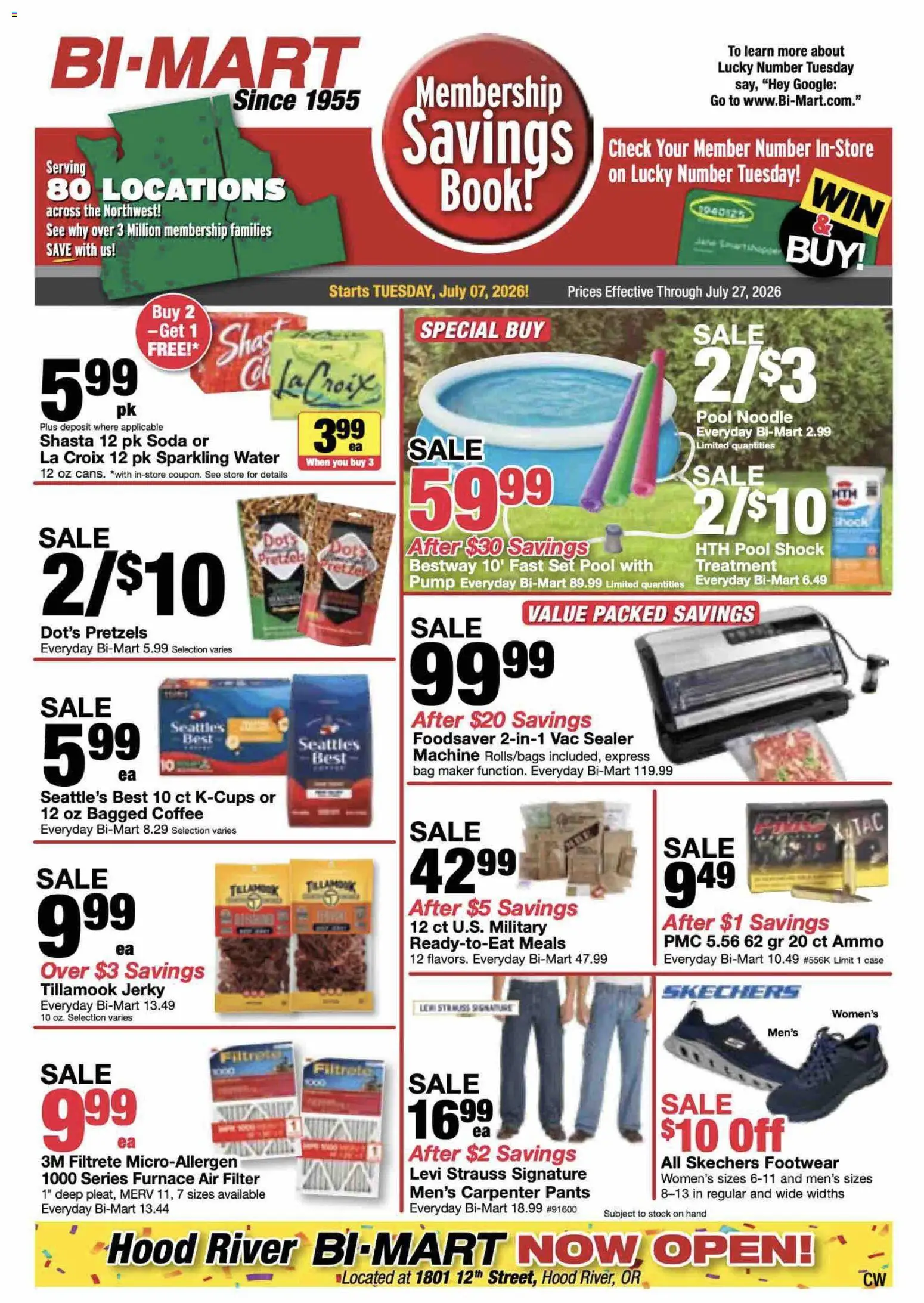 Bi-Mart Membership Savings Book | 07/07 catalogue cover