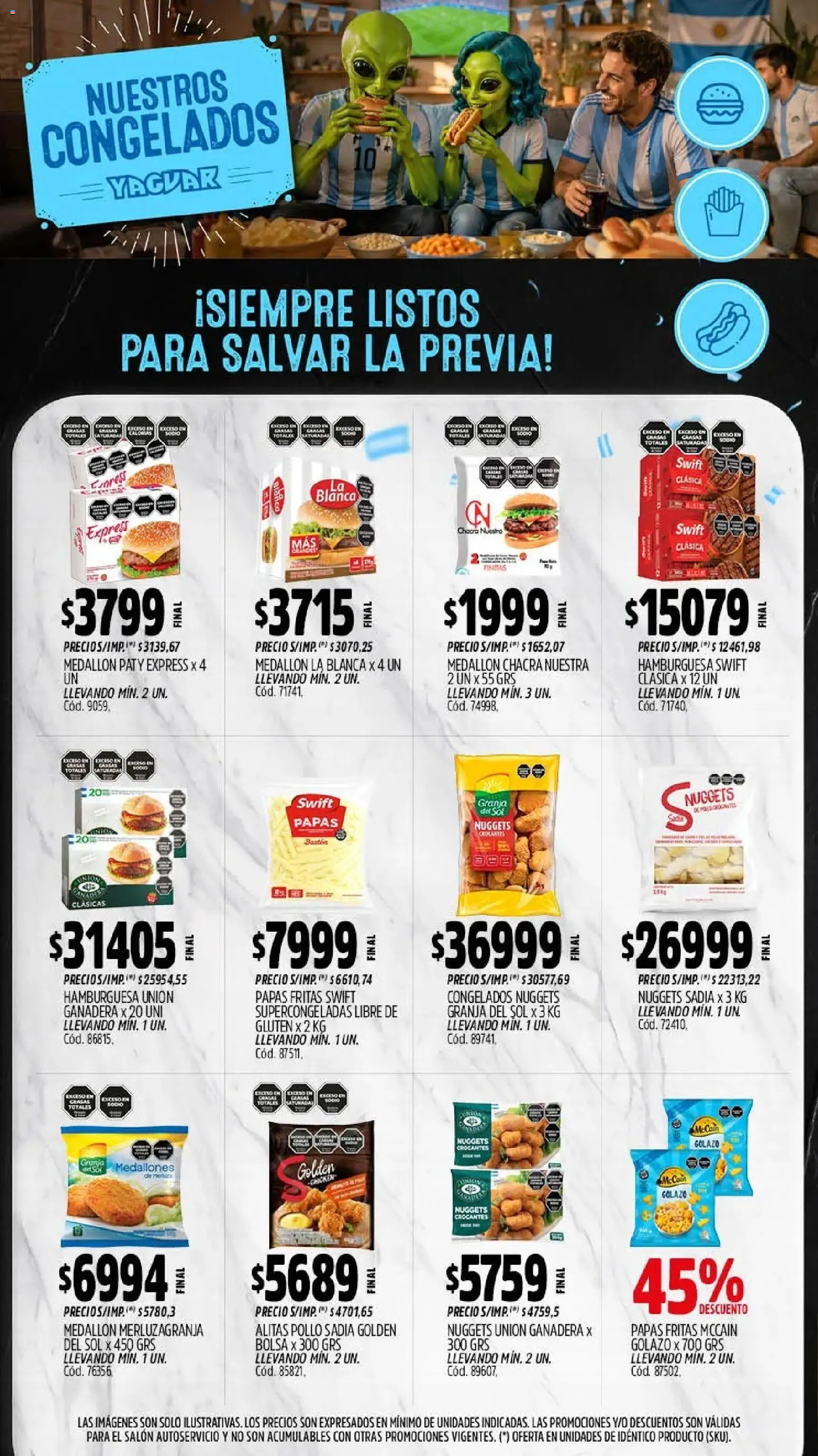 Yaguar - Oferta Semanal Misiones │ válido desde el 13/07/2026 | Página: 9 | Productos: Bolsa, Pollo, Papas fritas
