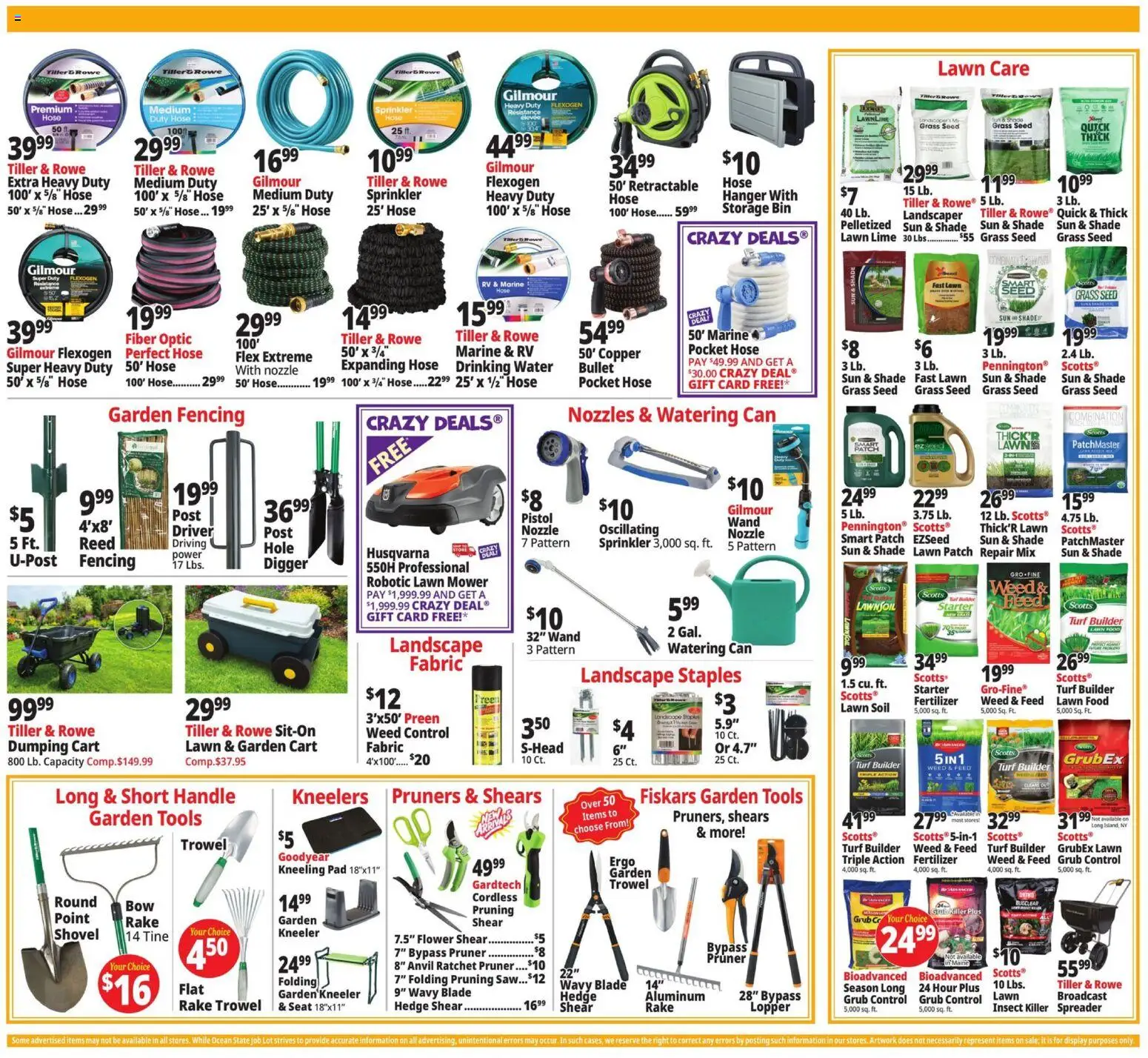 Ocean State Job Lot Weekly Ad - valid from 11.06.2026 | Page: 12 | Products: Lawn Mower, Shovel, Saw, Lime