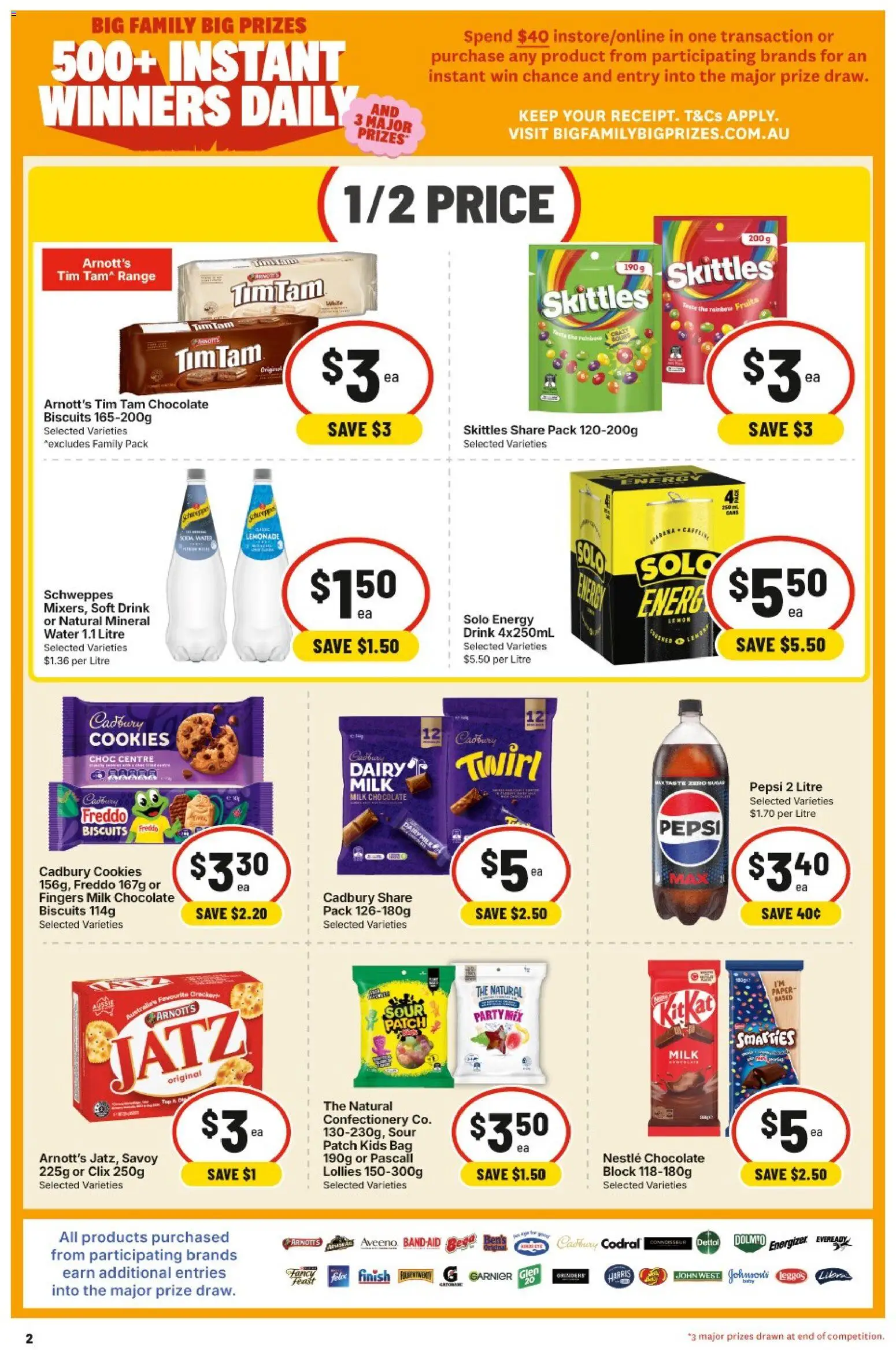IGA catalogue - valid from 15/07/2026 | Page: 3 | Products: Lollies, Pepsi, Biscuits, Water