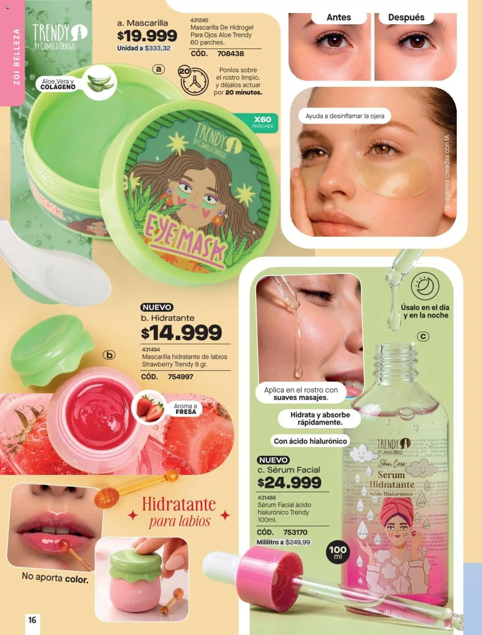 Carmel revista - valida desde el 11/08/2026 | Página: 208 | Productos: Serum, Sobre, Mascarilla, Aloe vera