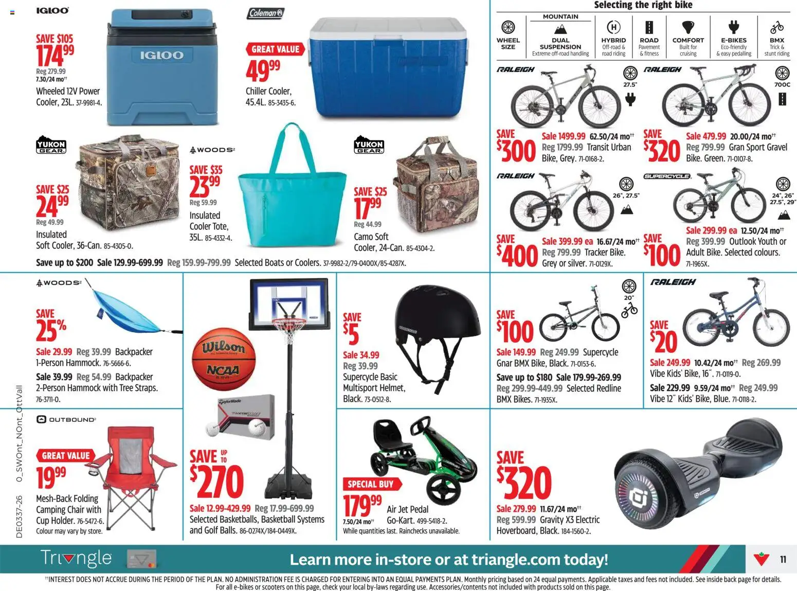 Canadian Tire flyer valid from Sep 10, 2026 | Page: 11 | Products: Camping chair, Chair