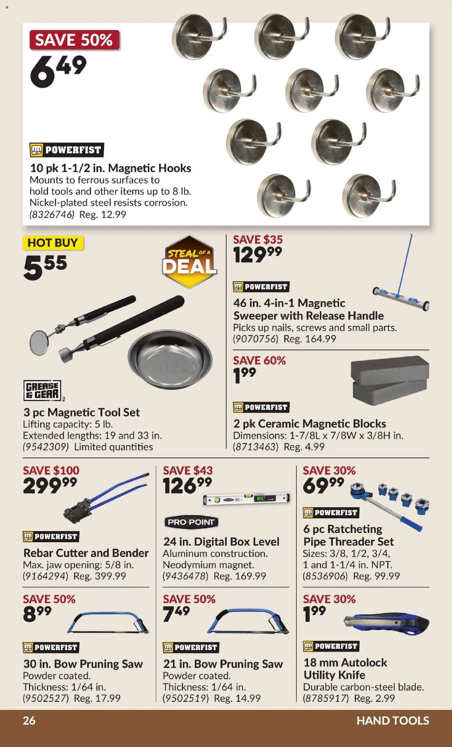 Princess Auto flyer valid from Jul 28, 2026 | Page: 31 | Products: PC, Cutter, Tools, Box