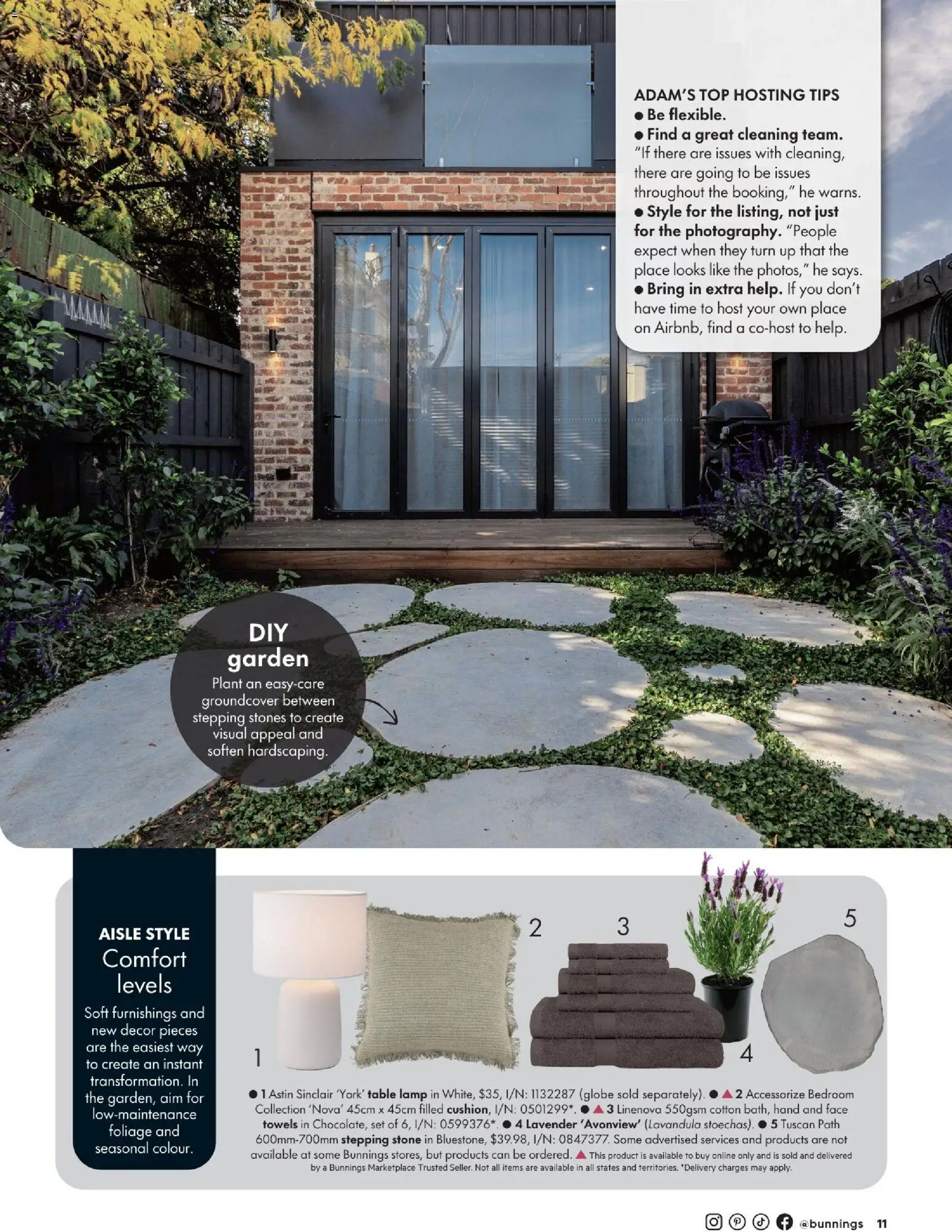 Bunnings Warehouse catalogue - valid from 23/09/2026 | Page: 11 | Products: Decor, Lamp, Plant, Towels
