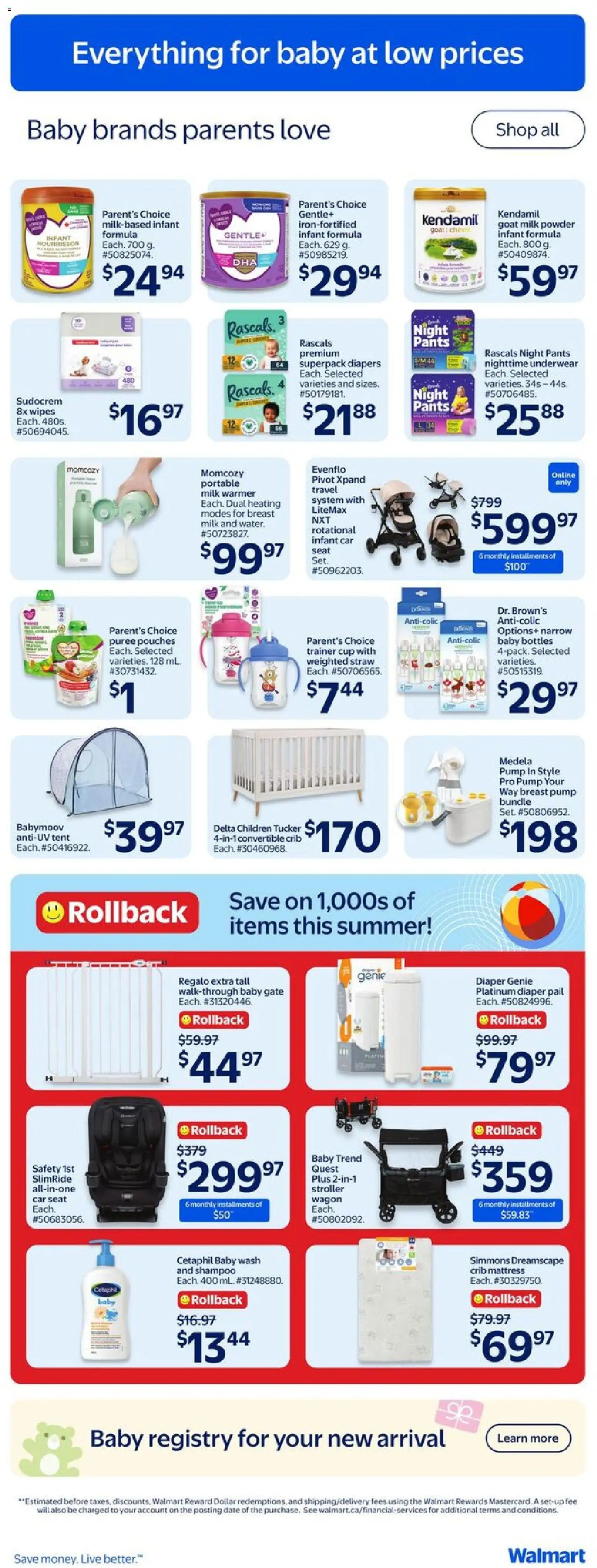 Walmart flyer valid from 11.06.2026 | Page: 15 | Products: Powder, Shampoo, Mattress, Underwear