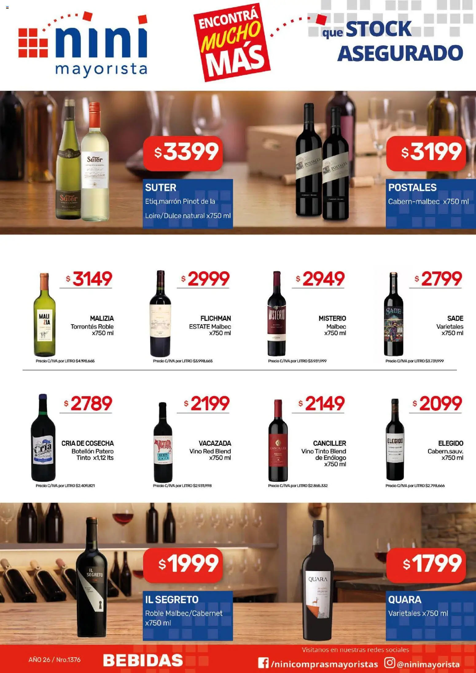NINI Mayorista catálogo │ válido desde el 07/09/2026 | Página: 21 | Productos: Vino tinto, Bebidas, Vino