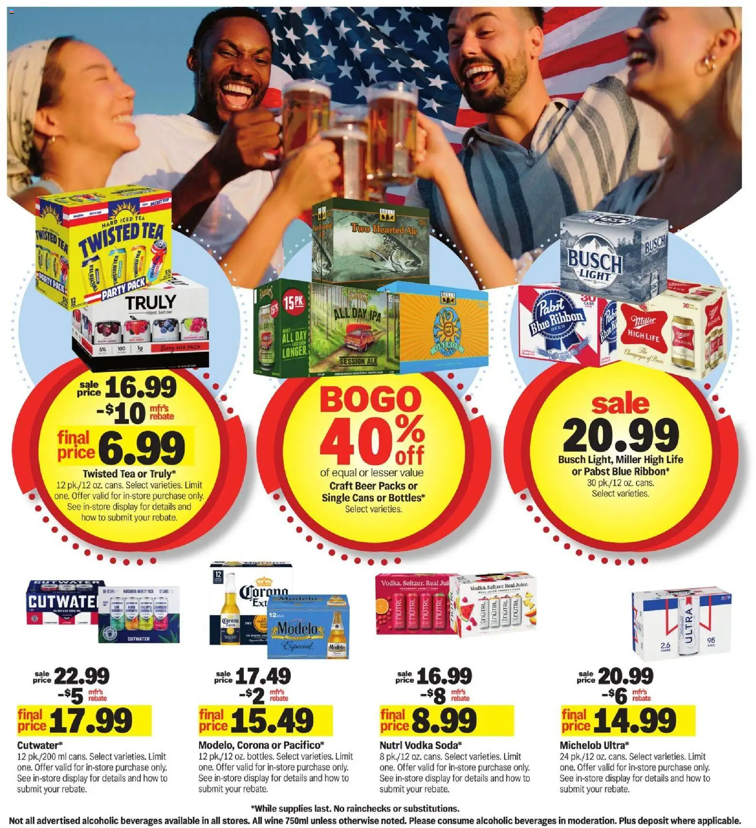 Meijer Weekly Ad - valid from 07/01/2026 | Page: 35 | Products: Wine, Beer, Tea, Vodka