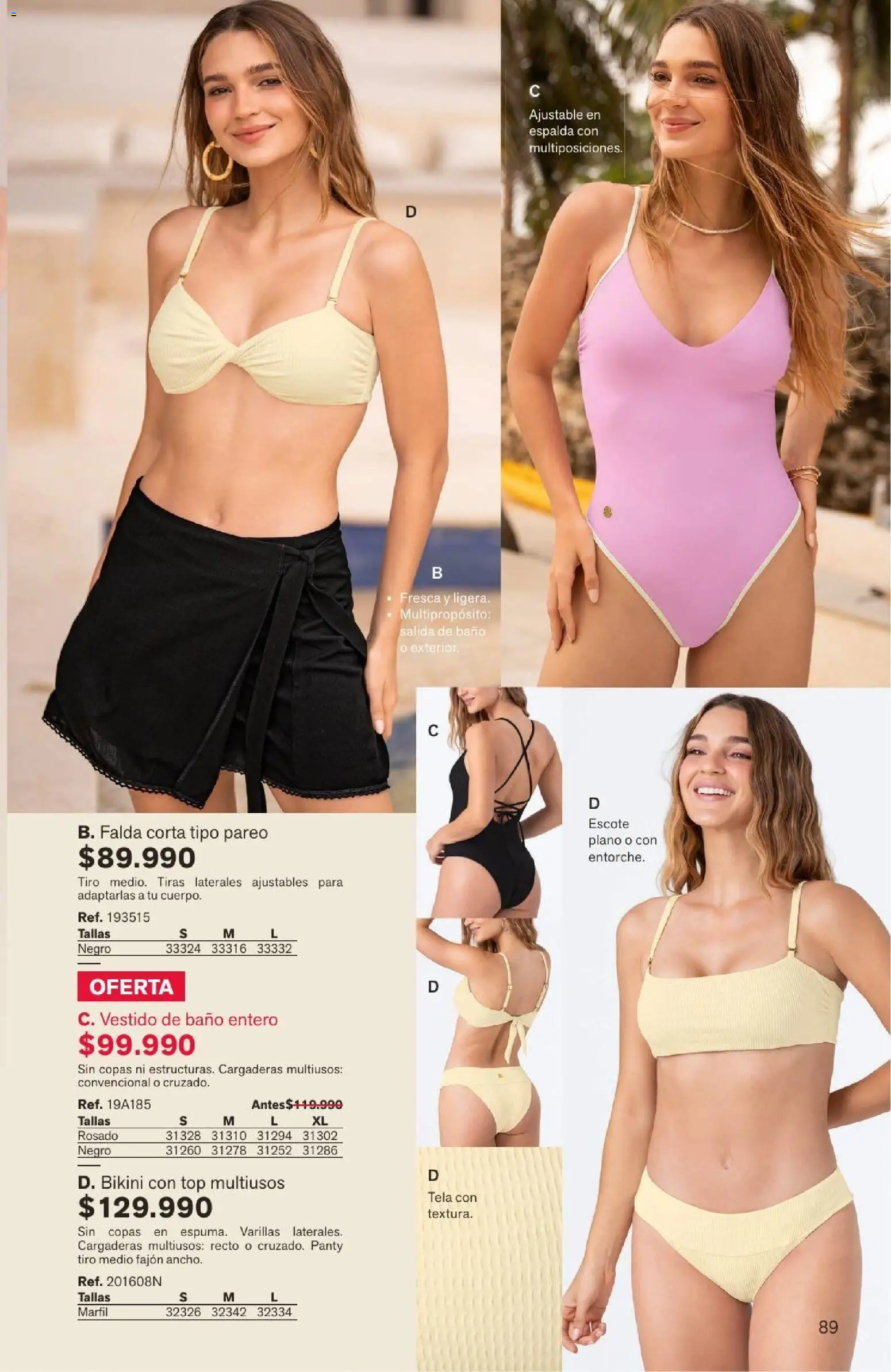 Leonisa revista - valida desde el 04/08/2026 | Página: 89 | Productos: Bikini, Baño, Top, Vestido de baño