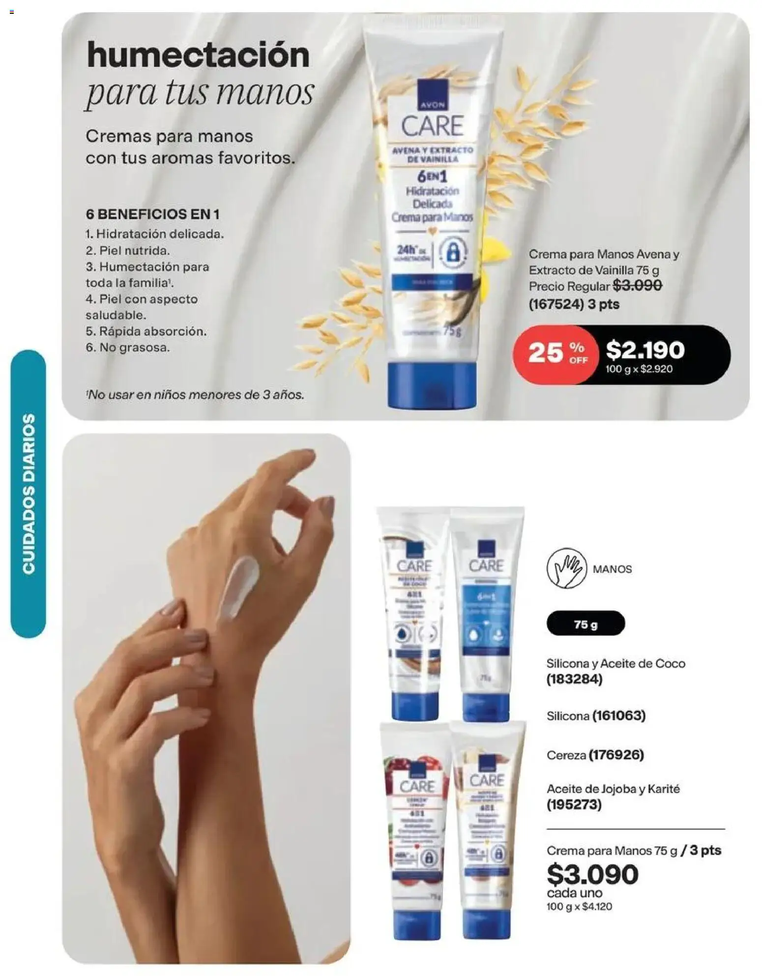 Catálogo Avon Campaña 14 │ válido desde el 15.09.2026 | Página: 105 | Productos: Avena, Aceite de coco, Vainilla, Aceite