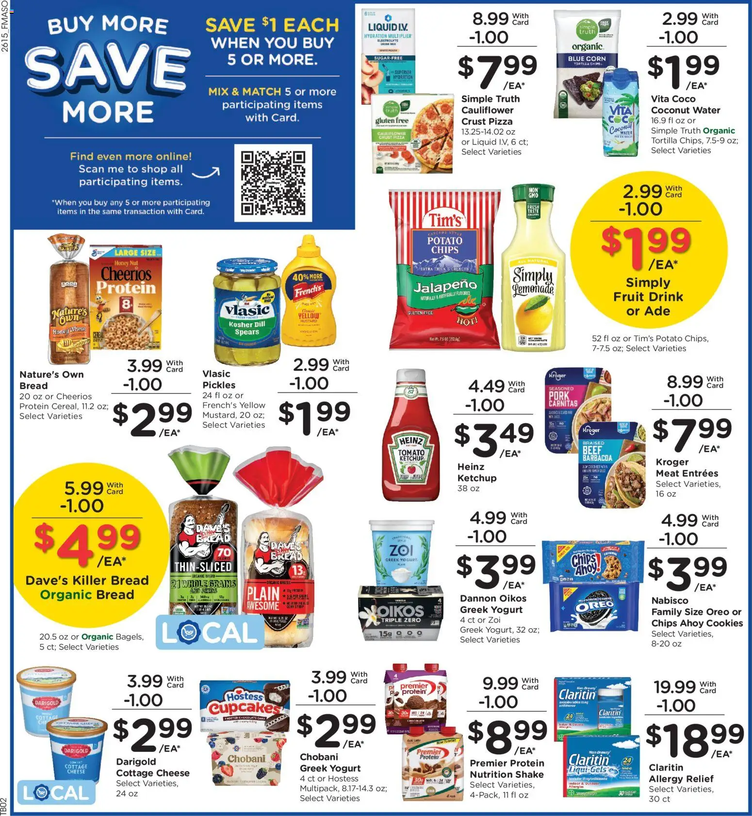 Fred Meyer Weekly Ad - valid from 13.05.2026 | Page: 5 | Products: Corn, Cheese, Ketchup, Water