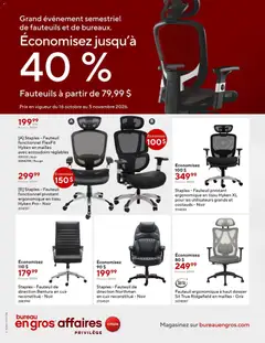 Preview of Staples circulaire - Entreprises from shop Staples valid from Oct 16, 2026
