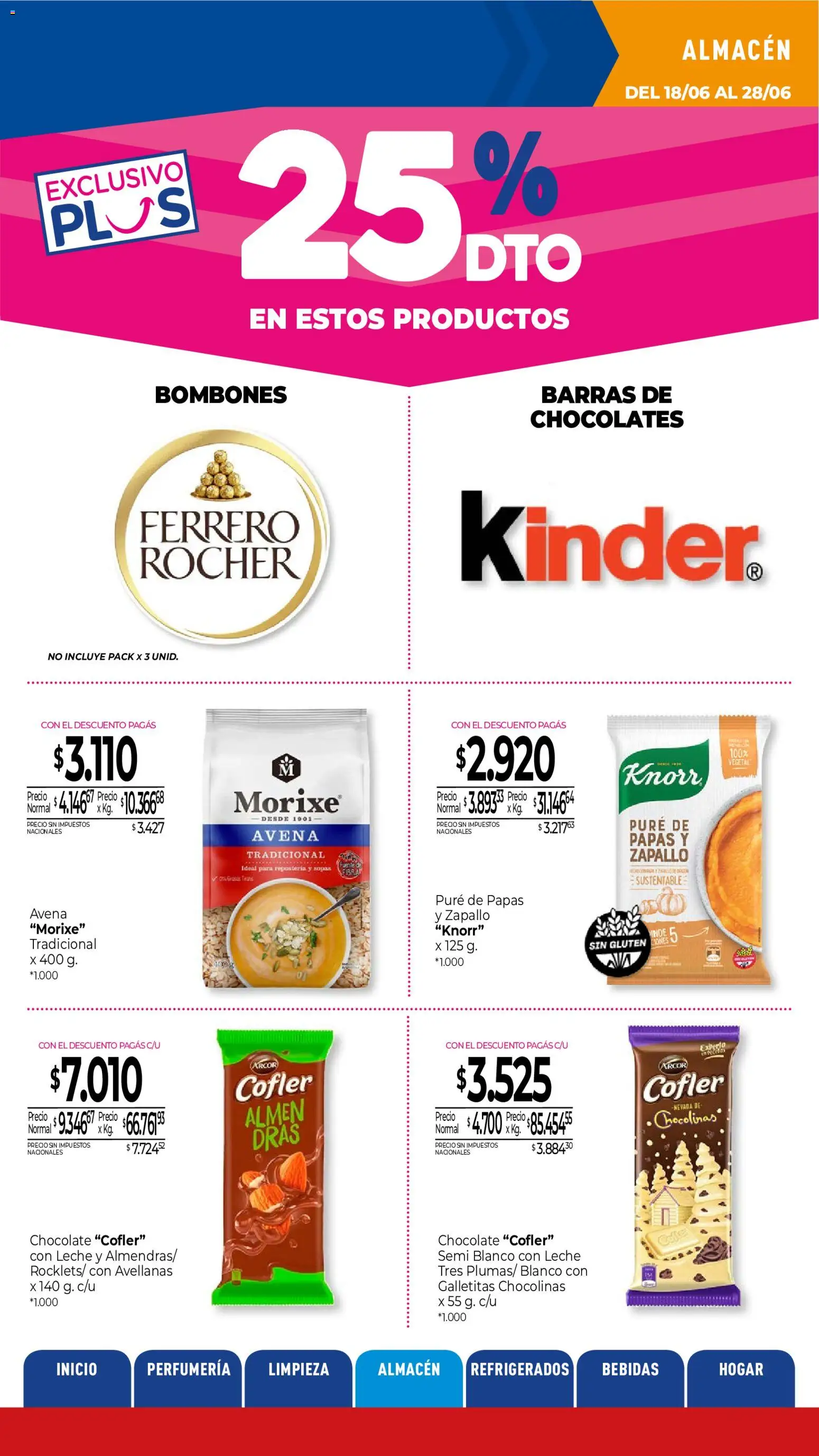 La Anonima catálogo │ válido desde el 18.06.2026 | Página: 17 | Productos: Galletitas, Bombones, Almendras, Zapallo