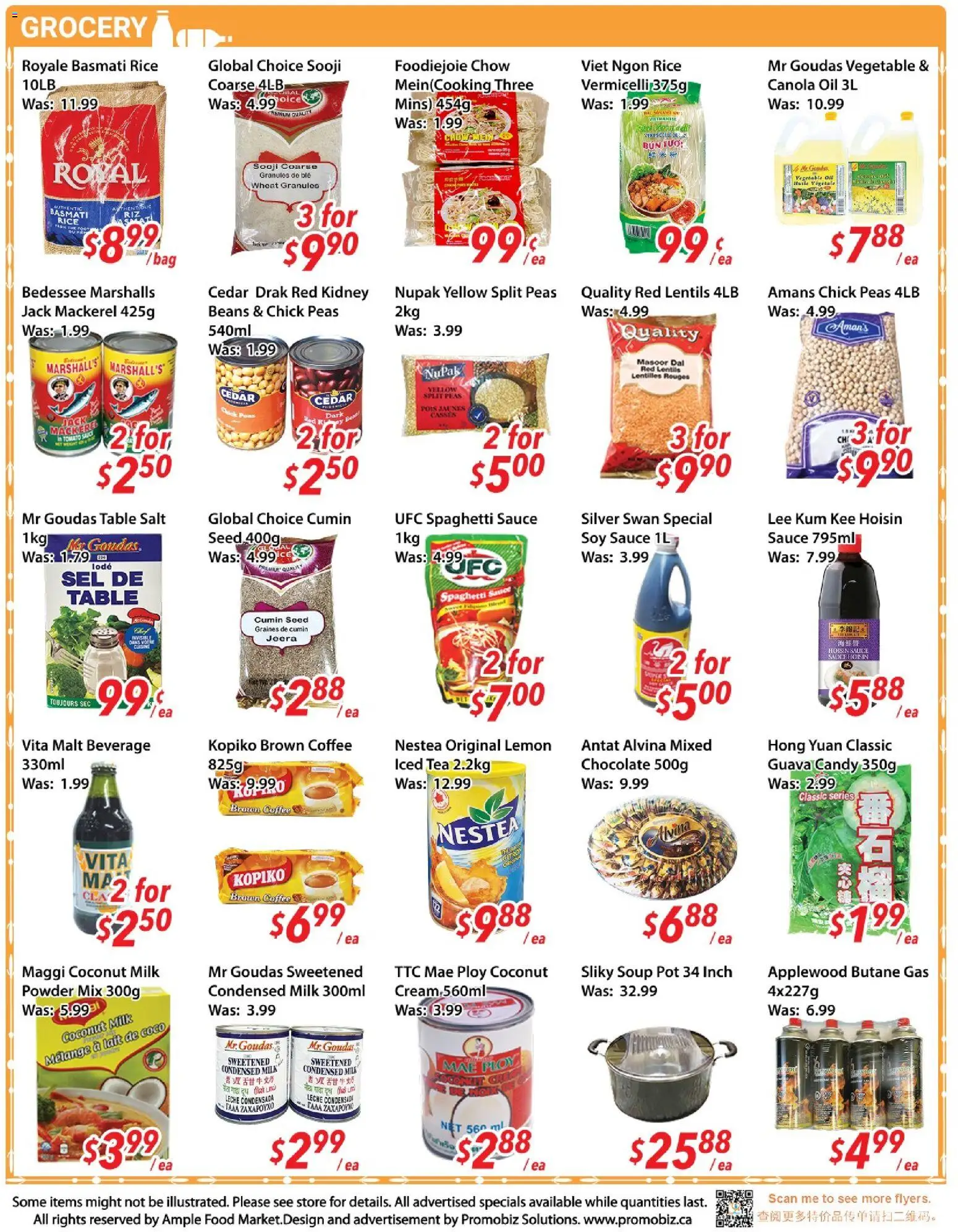 Ample Food Market flyer valid from 15.05.2026 | Page: 3 | Products: Tea, Powder, Table, Milk