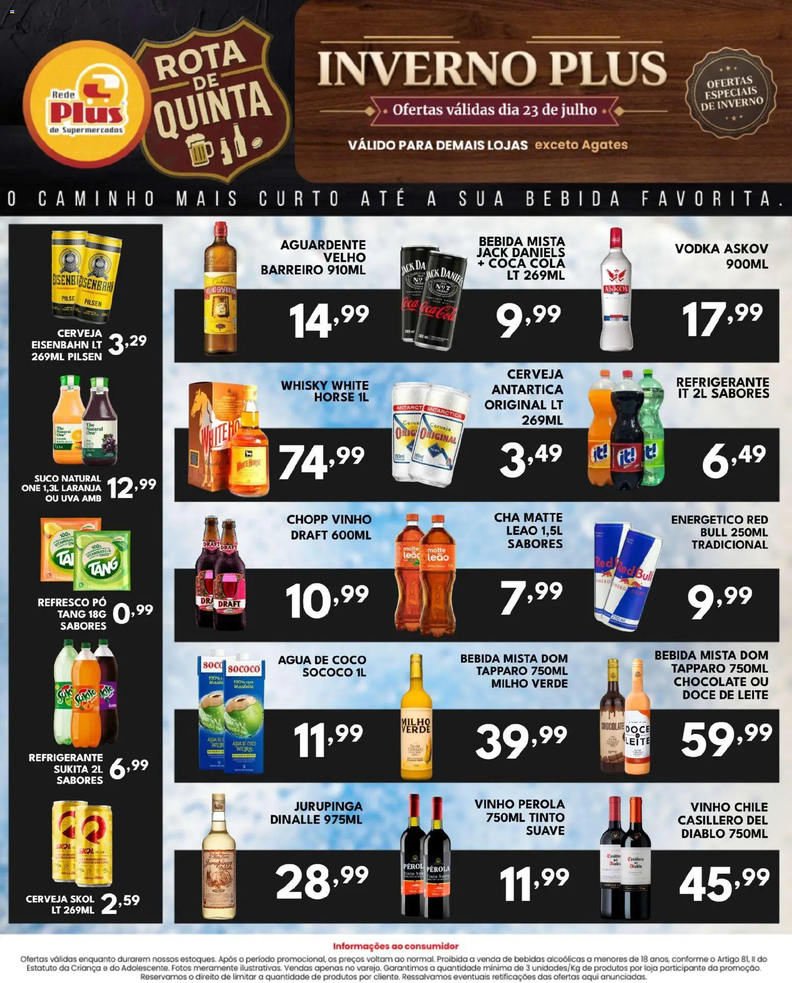 Rede Plus Supermercados Folheto - válido de 22/07/2026 | Página: 4 | Produtos: Pó, Água de coco, Refrigerante, Doce de leite