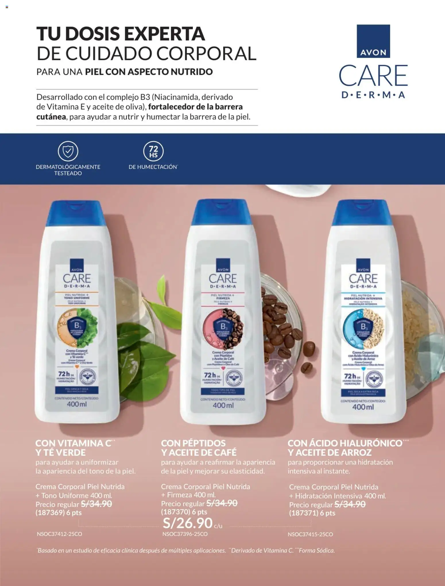 Catálogo Avon válido desde 17.06.2026 | Página: 142 | Productos: Aceite, Arroz, Té, Crema