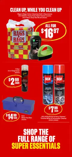 Preview of Supercheap Auto catalogue Make Bathurst Super - valid from 30/09/2026 | Page: 26 | Products: Cloth, Box, Cleaner, Scrub