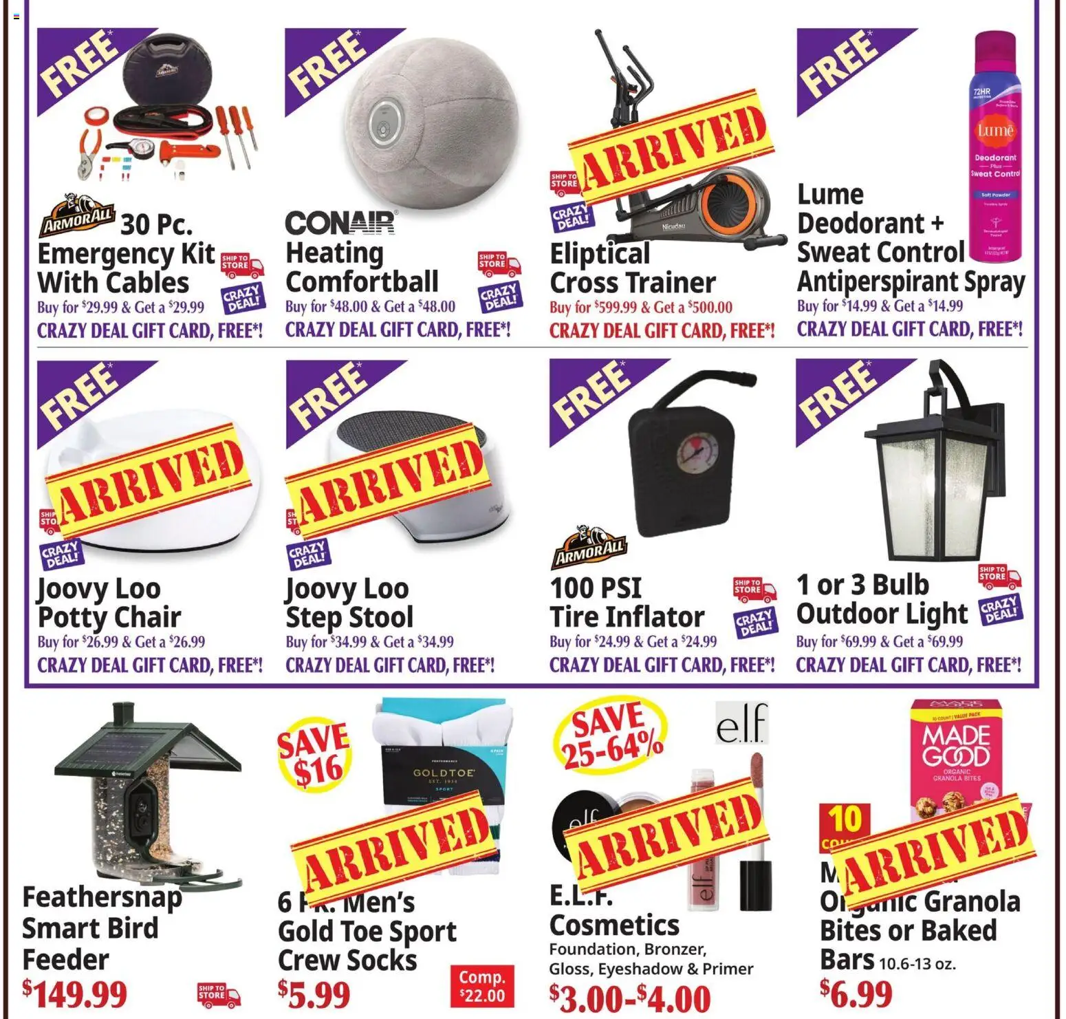 Ocean State Job Lot Ad - valid from 07/16/2026 | Page: 2 | Products: Chair, Eyeshadow, Antiperspirant, Socks