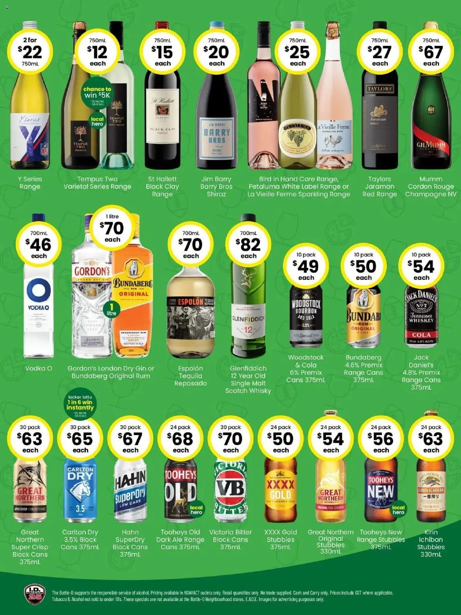The Bottle-O - Good value game day drinks 28/09 - 28/09/2026 > weekly / monthly specials | Page: 2 | Products: Scotch whisky, Bourbon, Scotch, Clay