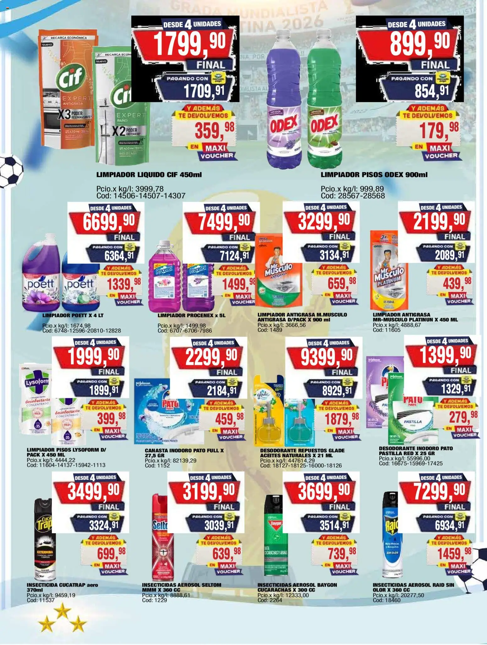 Maxiconsumo ofertas │ válido desde el 20/07/2026 | Página: 27 | Productos: Inodoro, Té, Limpiador, Canasta