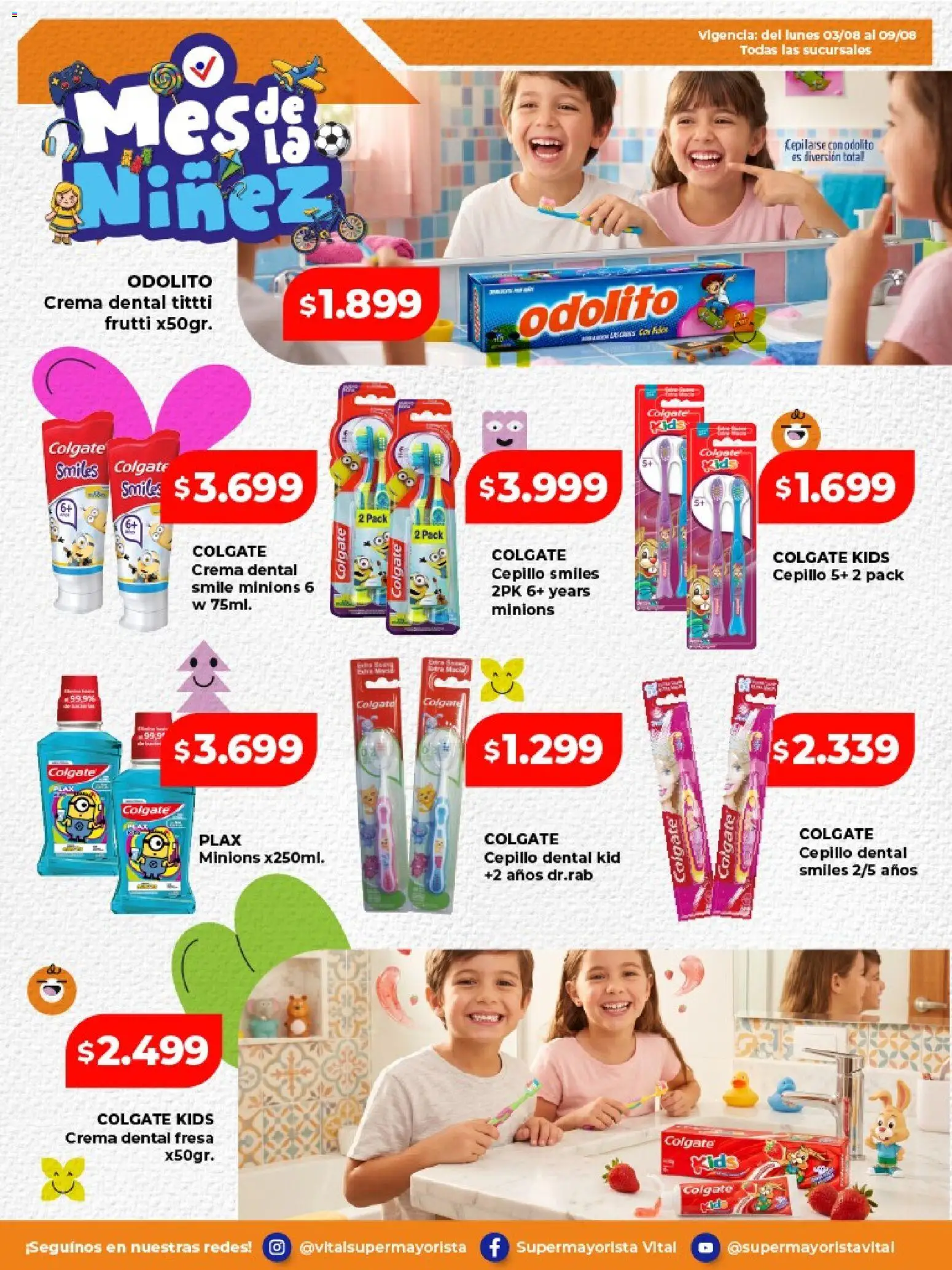 Vital - Especial de la niñez │ válido desde el 03/08/2026 | Página: 8 | Productos: Cepillo, Crema
