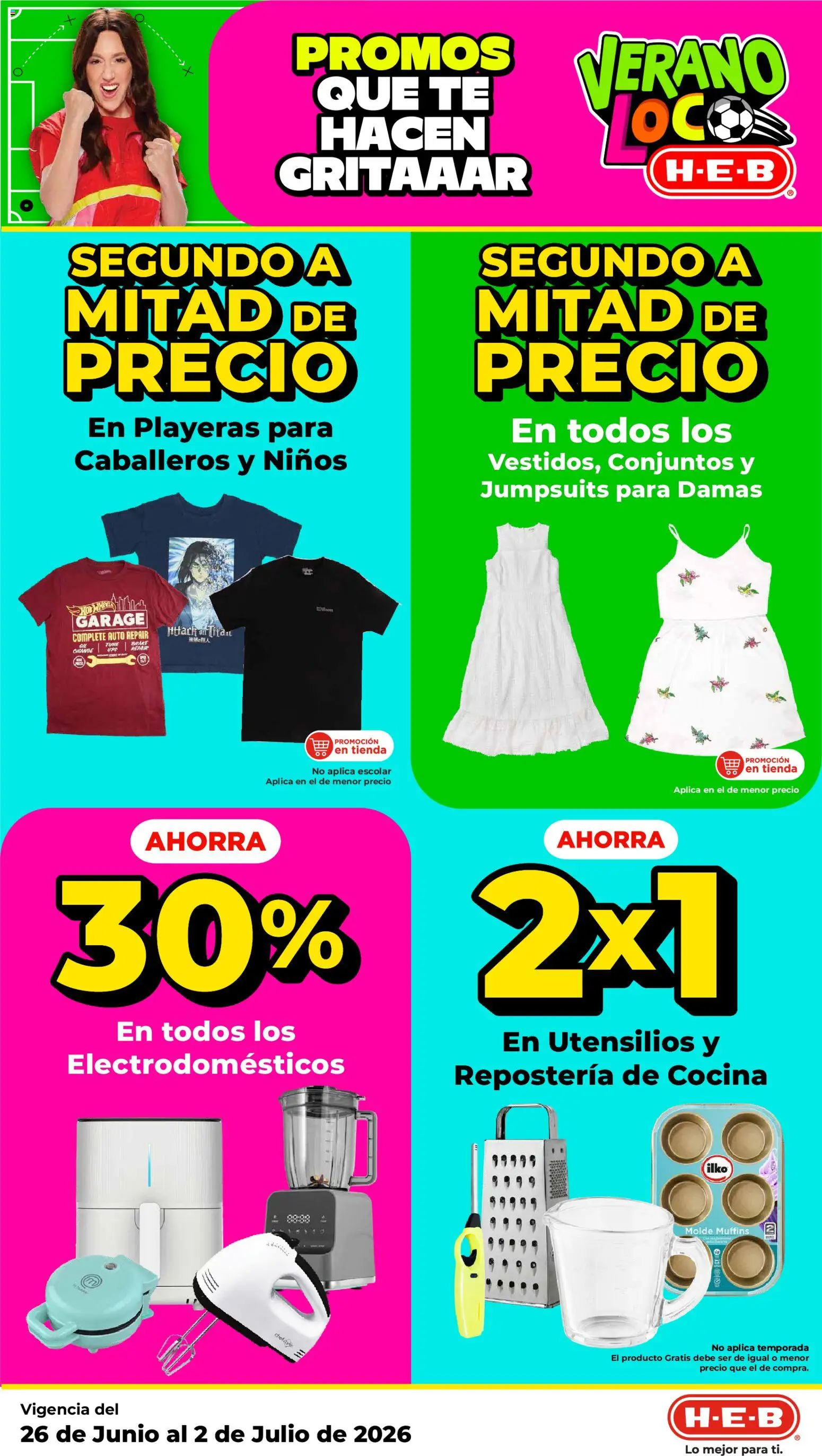 Nuevas ofertas de H-E-B válidas en toda la República Mexicana desde el 26/06/2026. ¡Encuentra las mejores ofertas en H-E-B folleto! | Página: 19