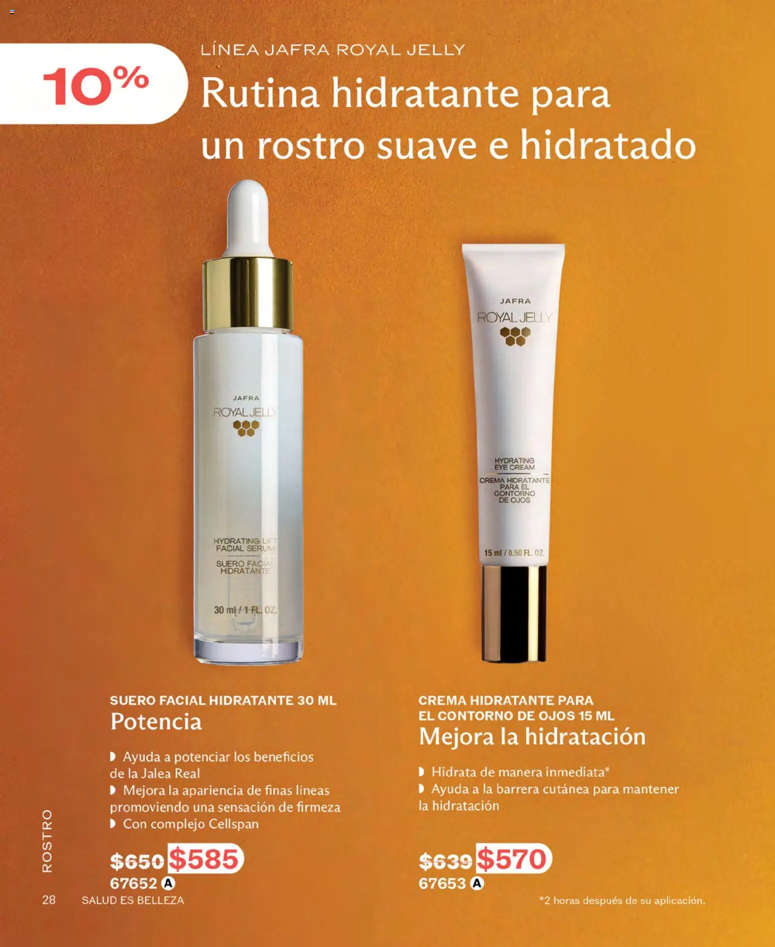 Nuevas ofertas de JAFRA válidas en toda la República Mexicana desde el 01.06.2026. ¡Encuentra las mejores ofertas en JAFRA catálogo! | Página: 28 | Productos: Contorno de ojos, Serum, Crema, Contorno