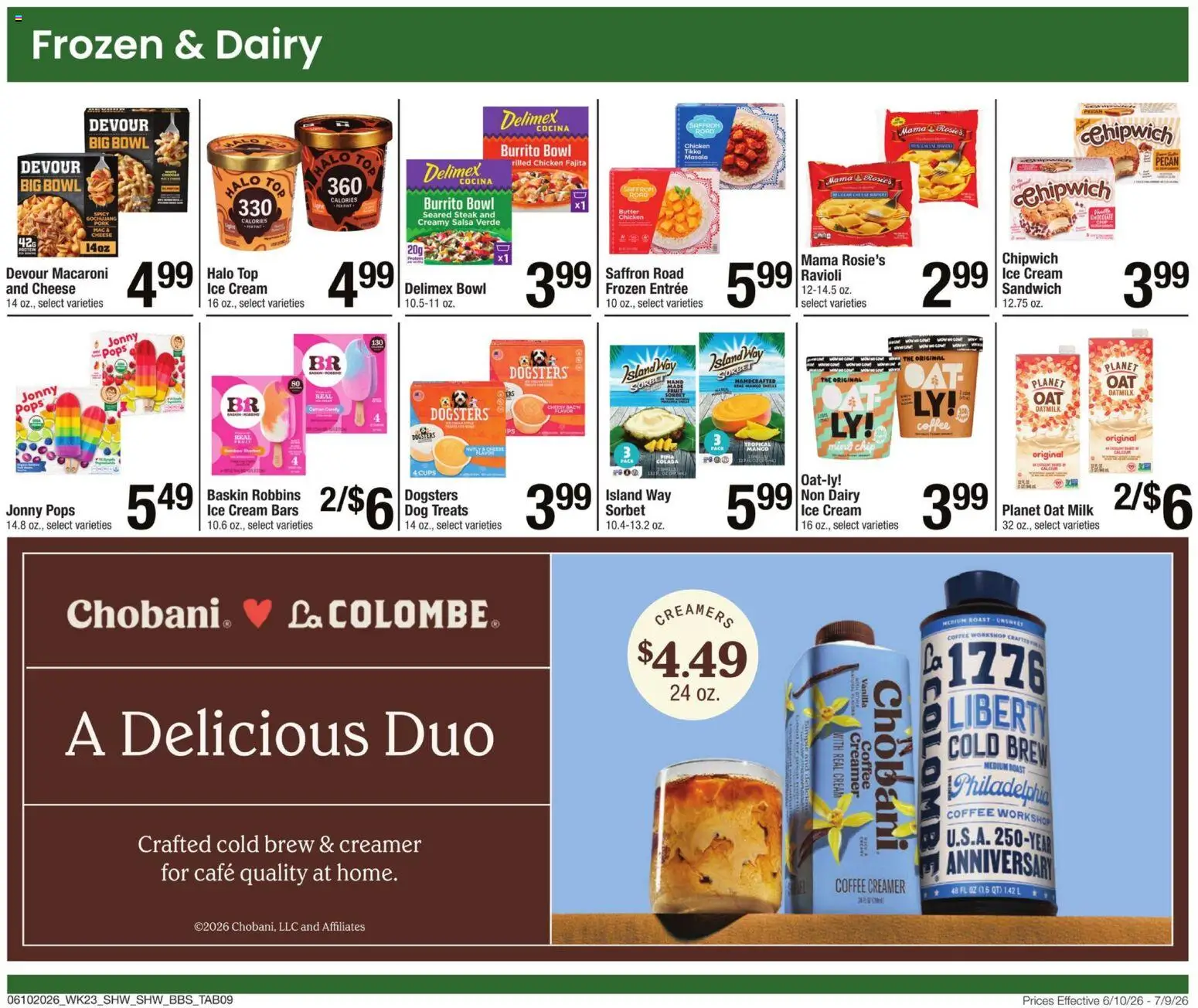 Shaw's Big Book of Savings - valid from 10.06.2026 | Page: 10 | Products: Milk, Cheese, Coffee, Ice cream
