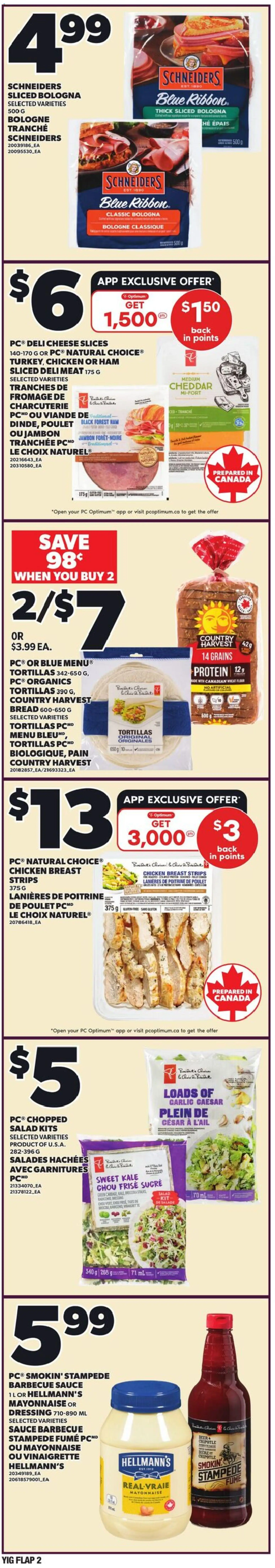 Independent Grocer flyer valid from 16.04.2026 | Page: 2 | Products: Salad, PC, Bread, Chicken