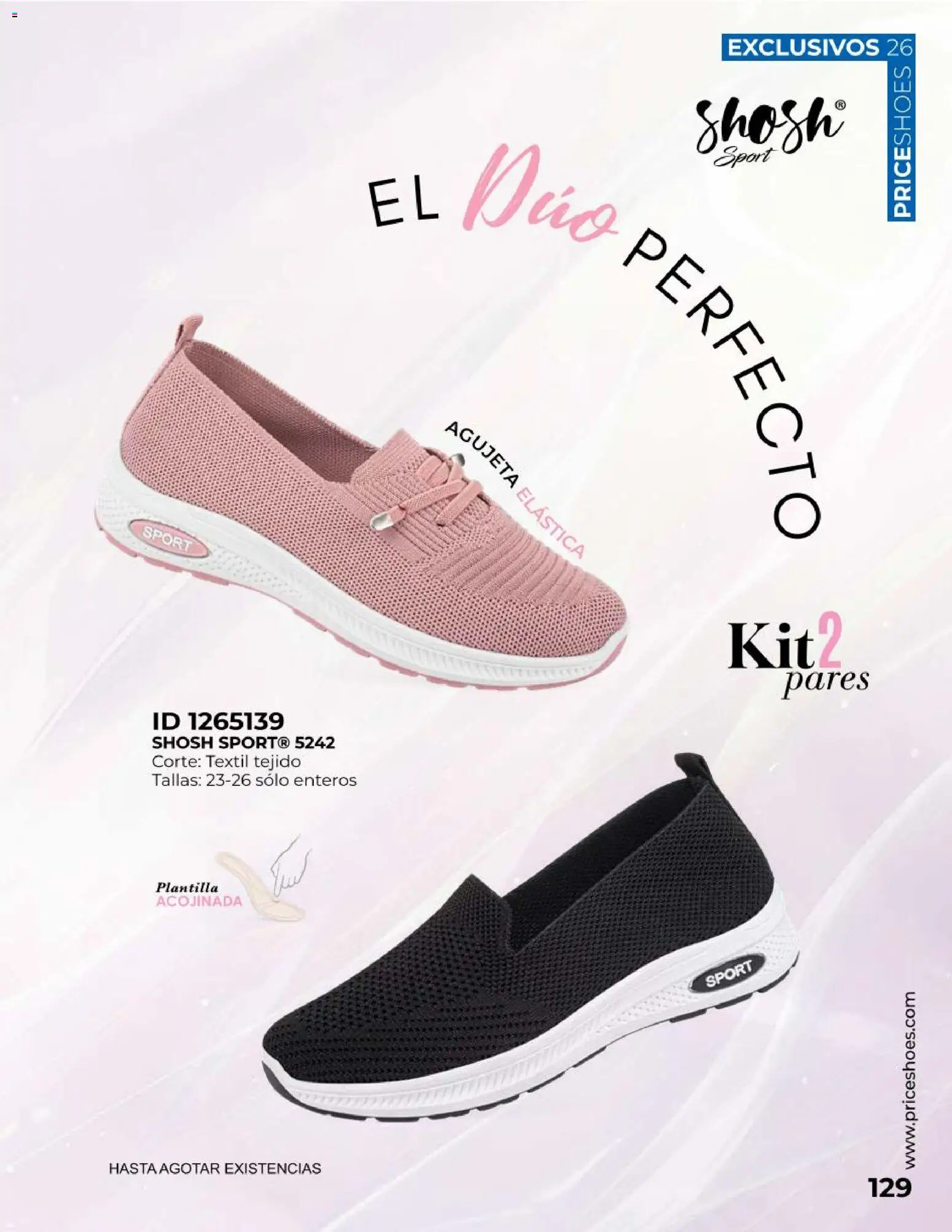 Nuevas ofertas de Price Shoes válidas en toda la República Mexicana desde el 09.05.2026. ¡Encuentra las mejores ofertas en Price Shoes catálogo Exclusivos! | Página: 129