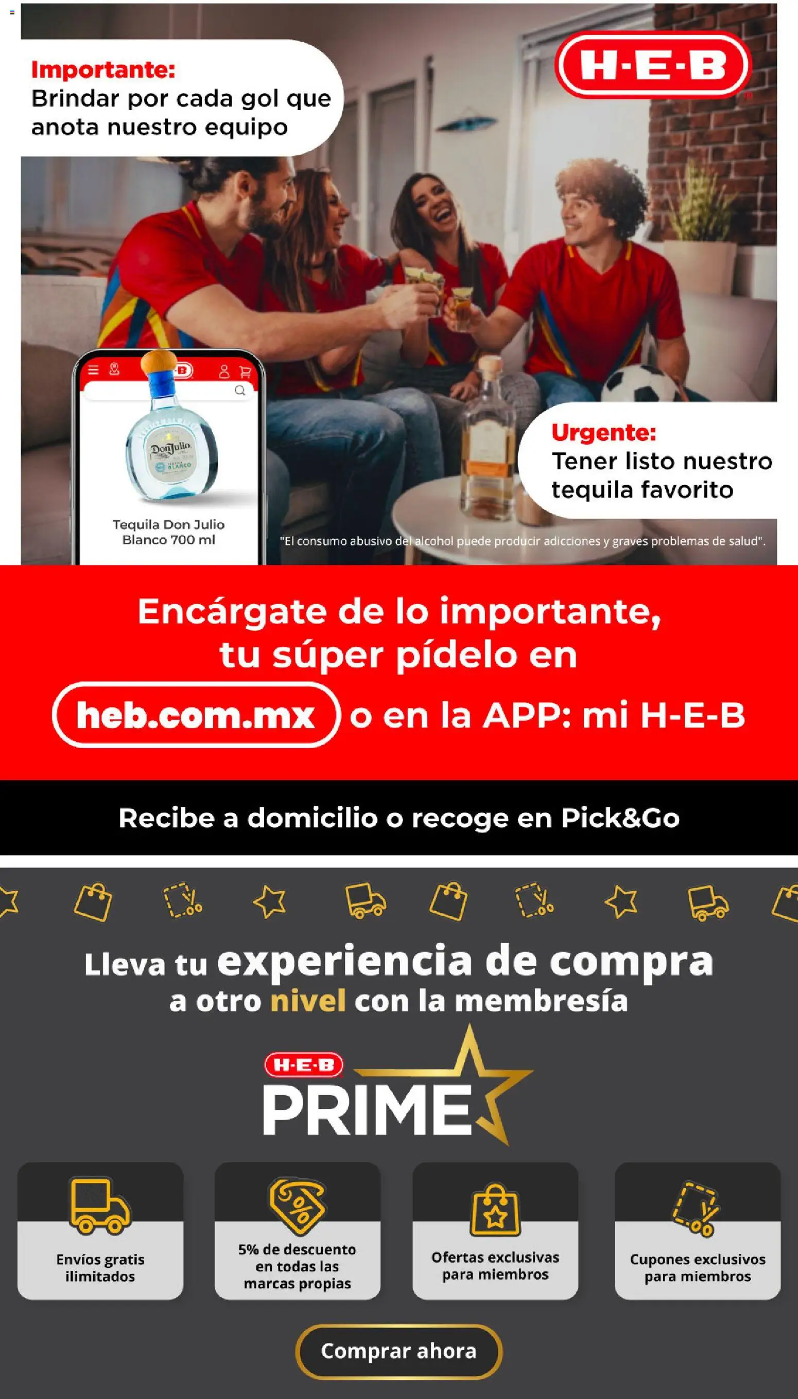 Nuevas ofertas de H-E-B válidas en toda la República Mexicana desde el 17/07/2026. ¡Encuentra las mejores ofertas en H-E-B folleto! | Página: 23 | Productos: Tequila
