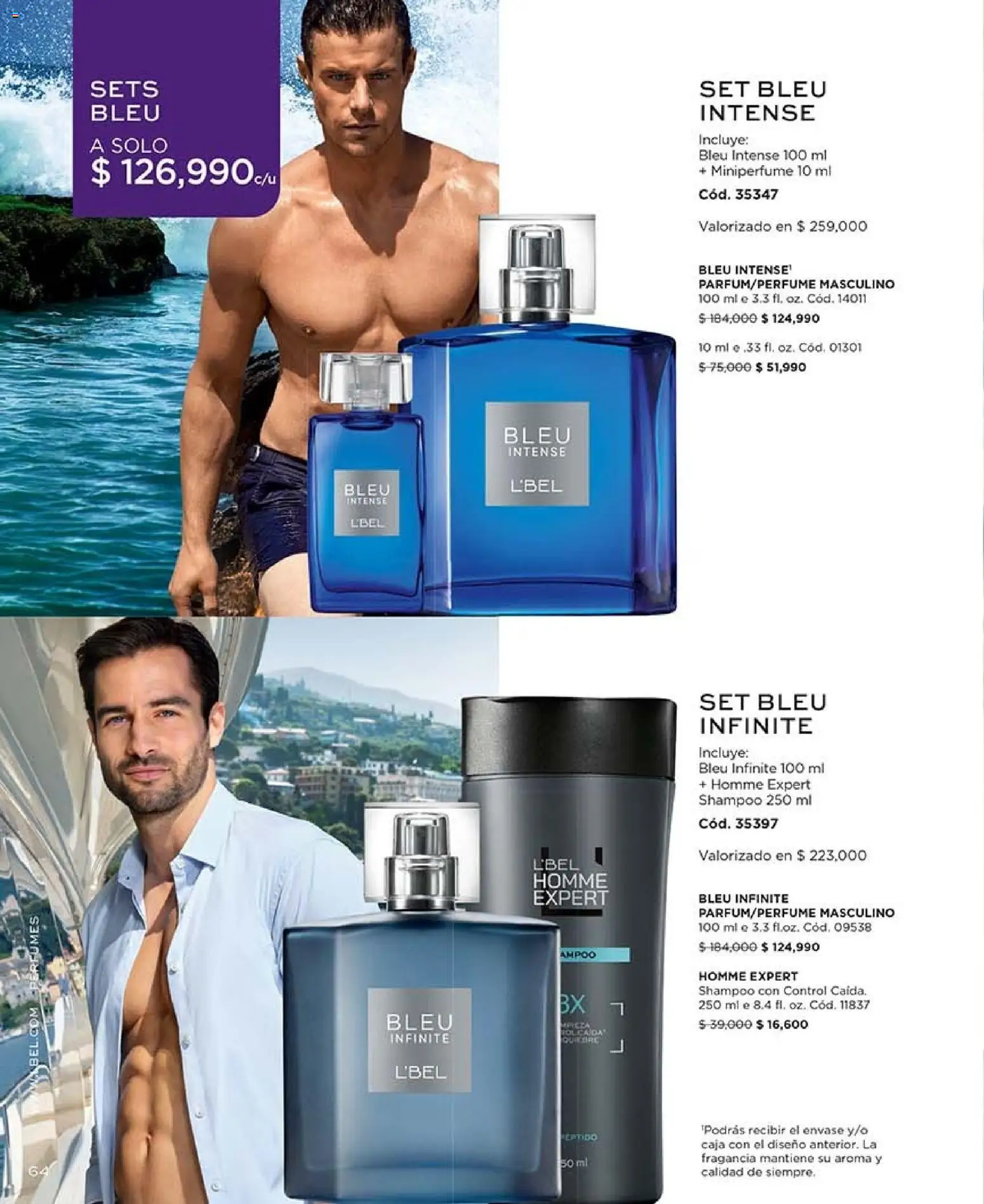 L'Bel revista - valida desde el 30/10/2026 | Página: 64 | Productos: Shampoo, Caja, Perfumes, Fragancia