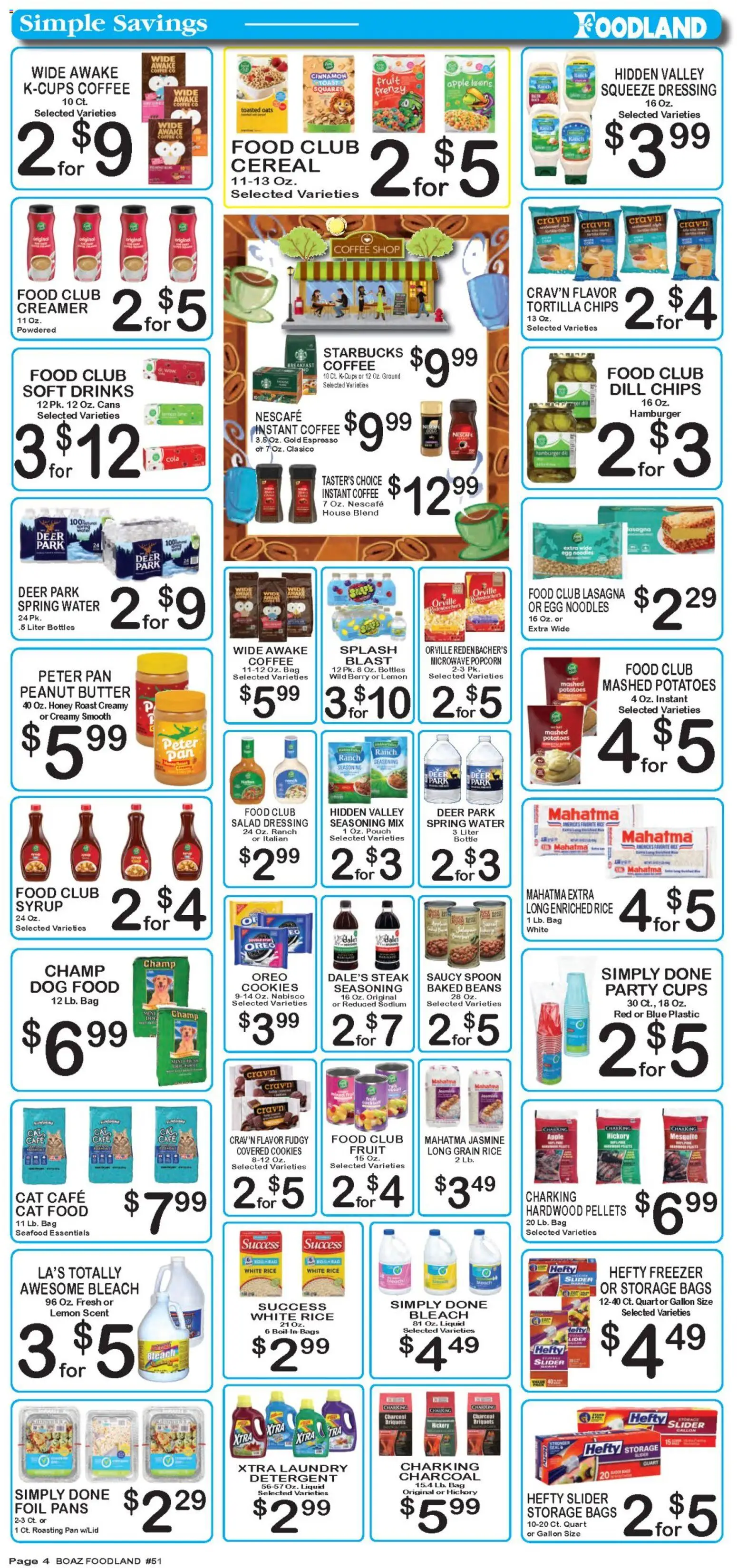 Foodland Weekly Ad - valid from 07/28/2026 | Page: 4 | Products: Coffee, Potatoes, Lemon, Bag