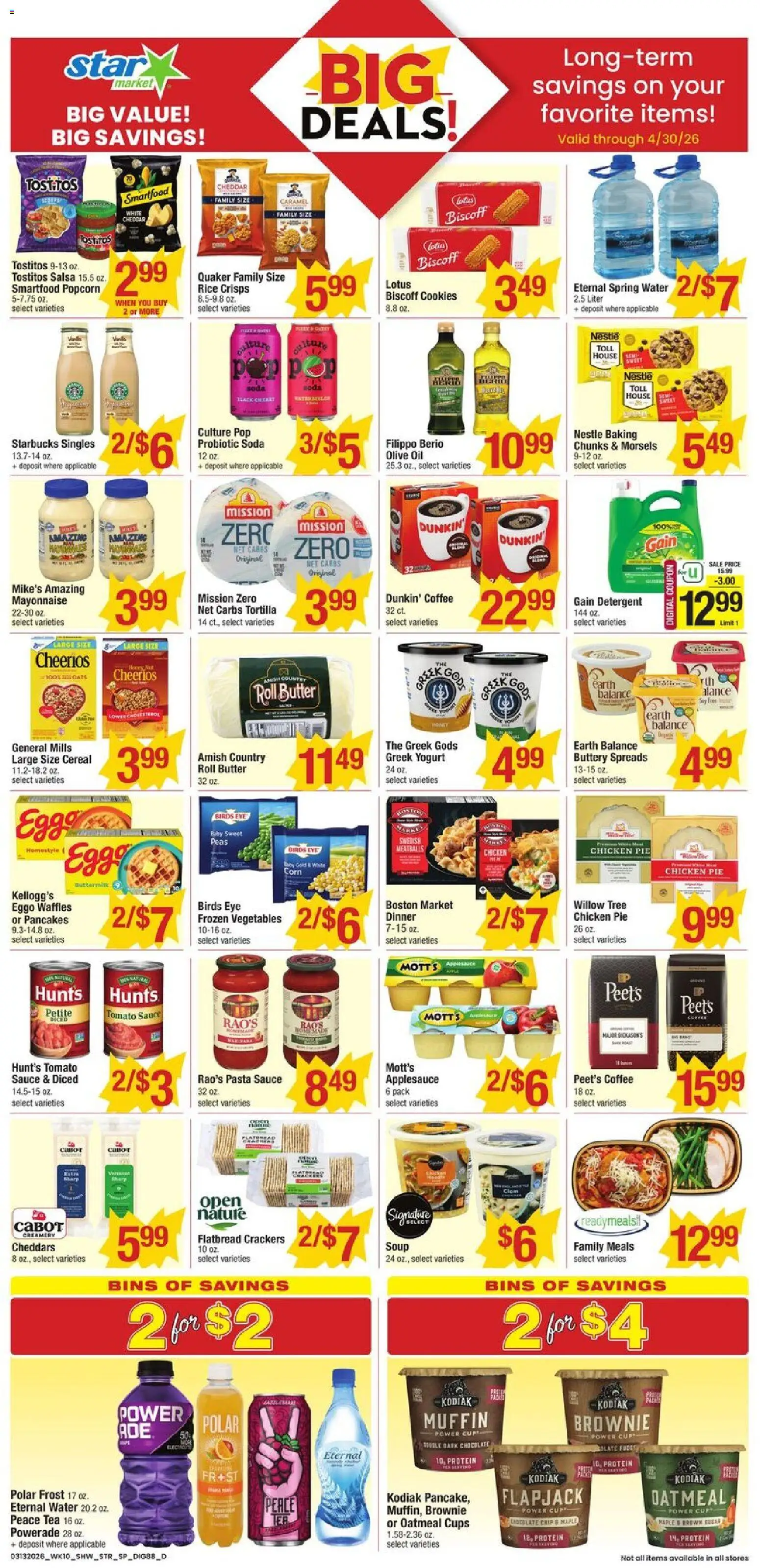 Star Market Weekly Ad - MA - valid from 13.03.2026 | Page: 9 | Products: Butter, Oil, Chocolate, Pasta