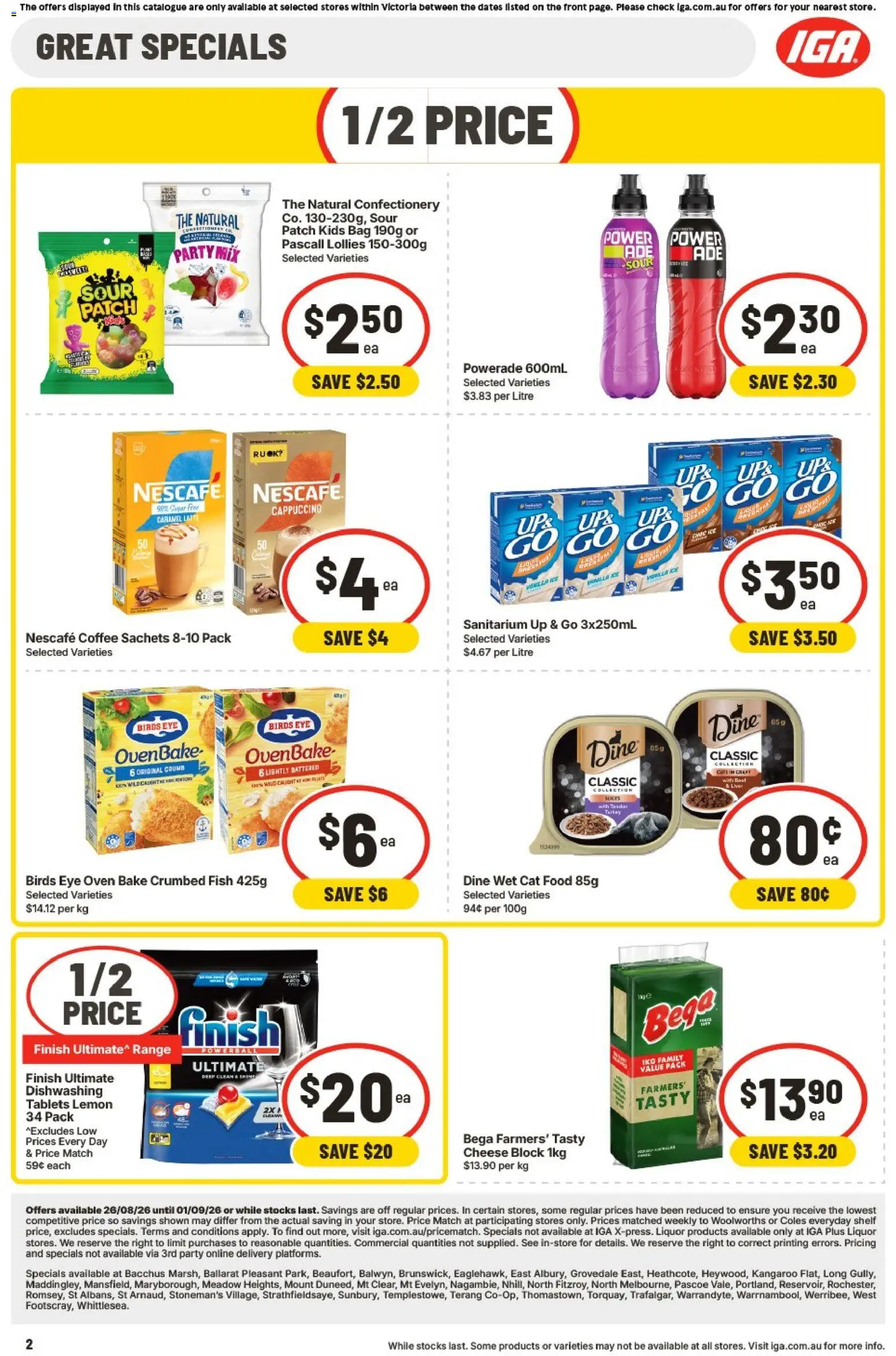 IGA catalogue - valid from 26/08/2026 | Page: 2 | Products: Food, Cappuccino, Nescafe, Oven