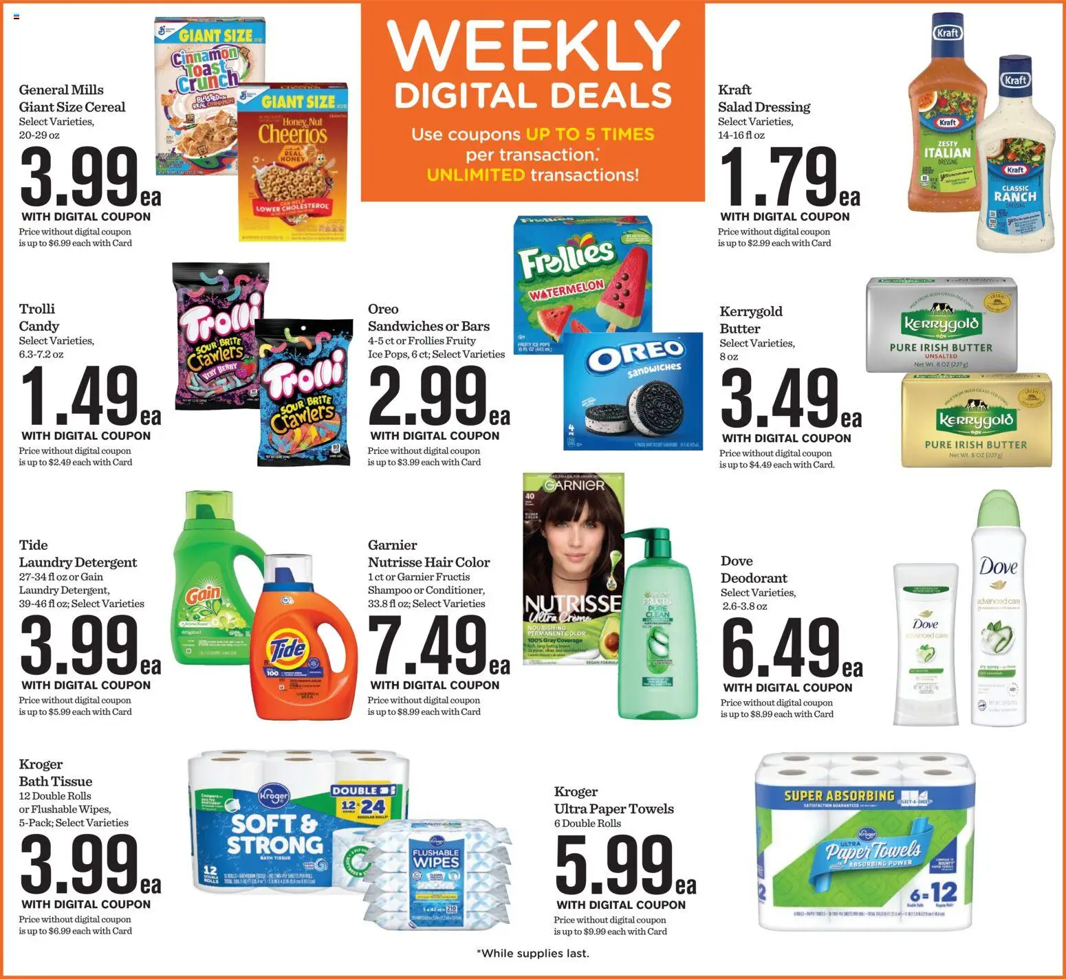 Mariano's Weekly Ad - valid from 20.05.2026 | Page: 4 | Products: Bath, Hair color, Butter, Detergent