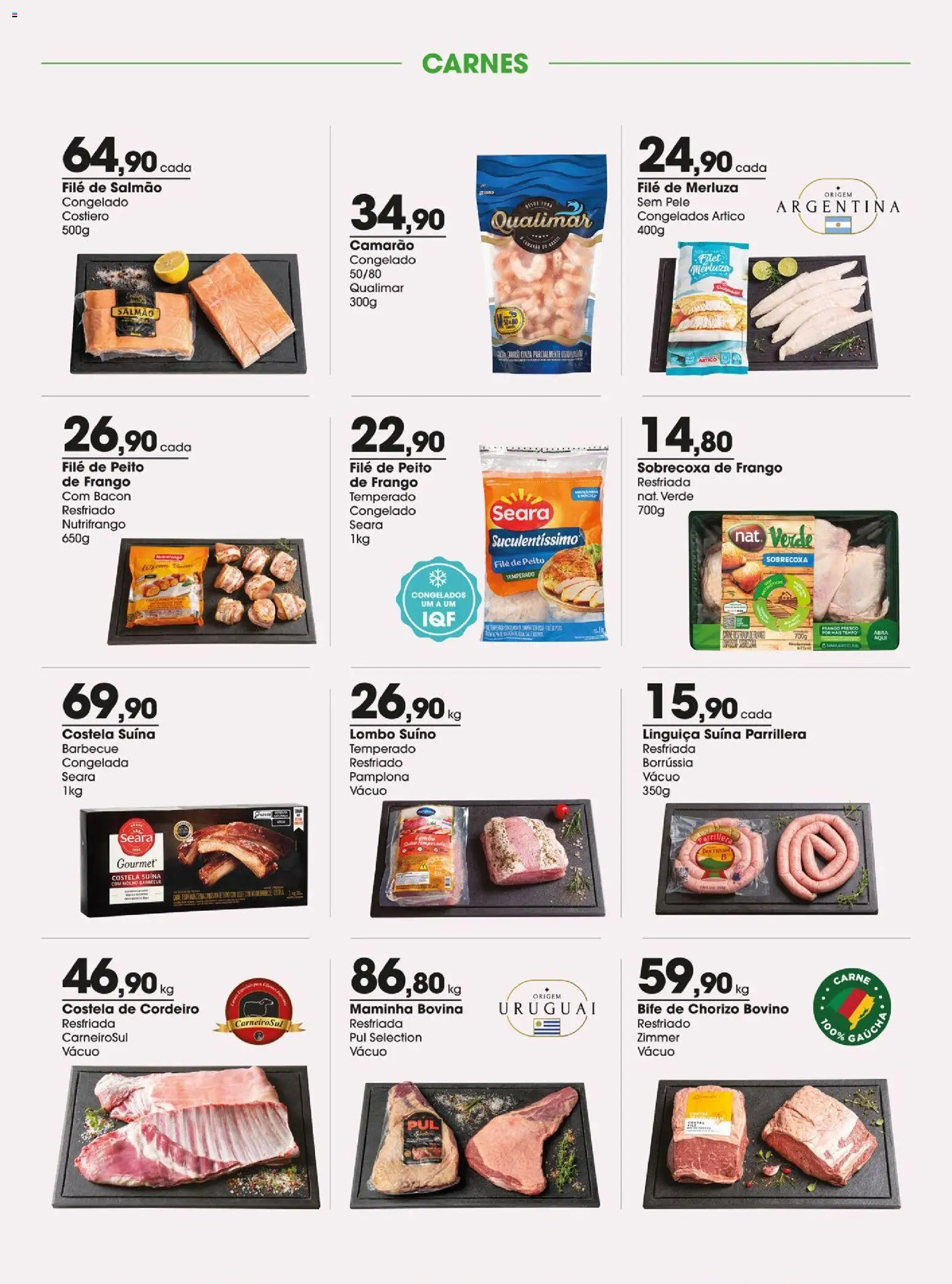 Zaffari Folheto - válido de 30/06/2026 | Página: 11 | Produtos: Salmão, Linguiça, Carne, Frango