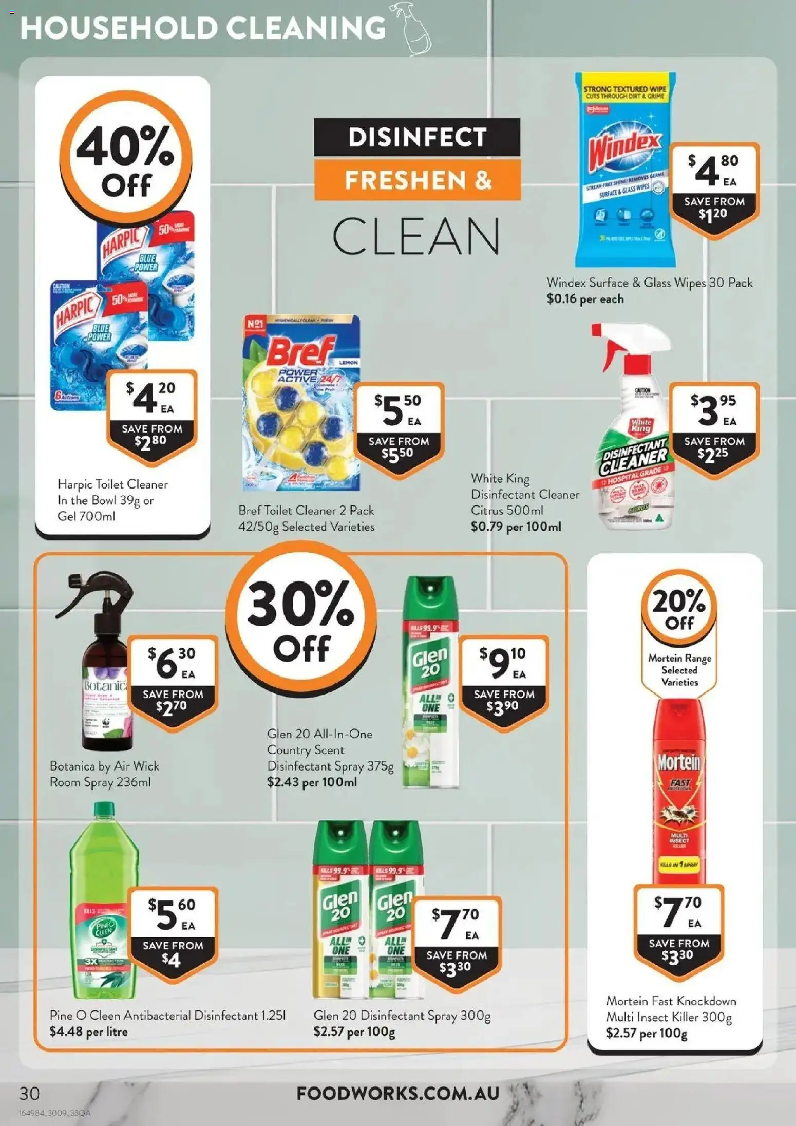 Foodworks catalogue - valid from 30/09/2026 | Page: 30 | Products: Toilet, Household, Cleaner, Citrus