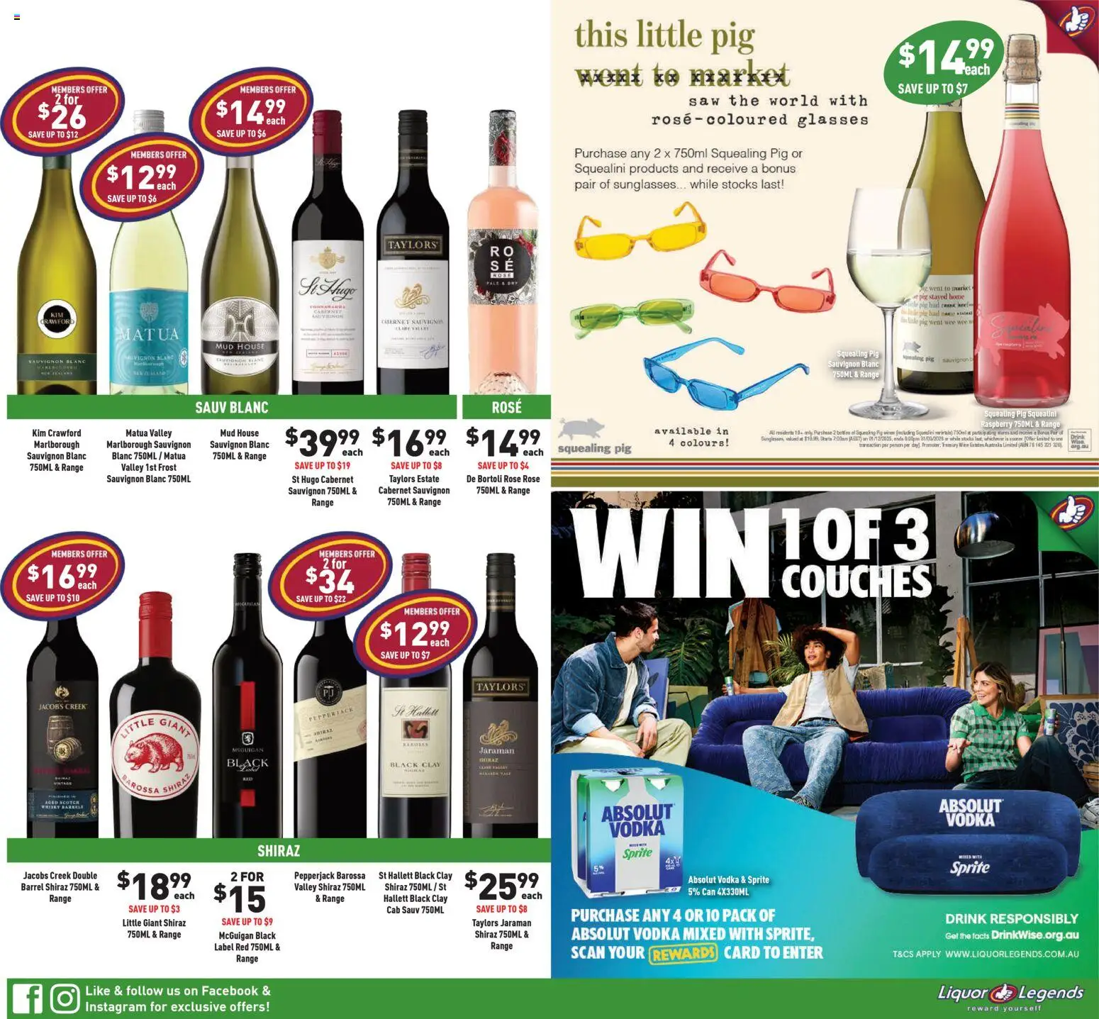 Liquor Legends catalogue - valid from 25.03.2026 | Page: 3 | Products: Peach, Raspberry, Glasses, Clay