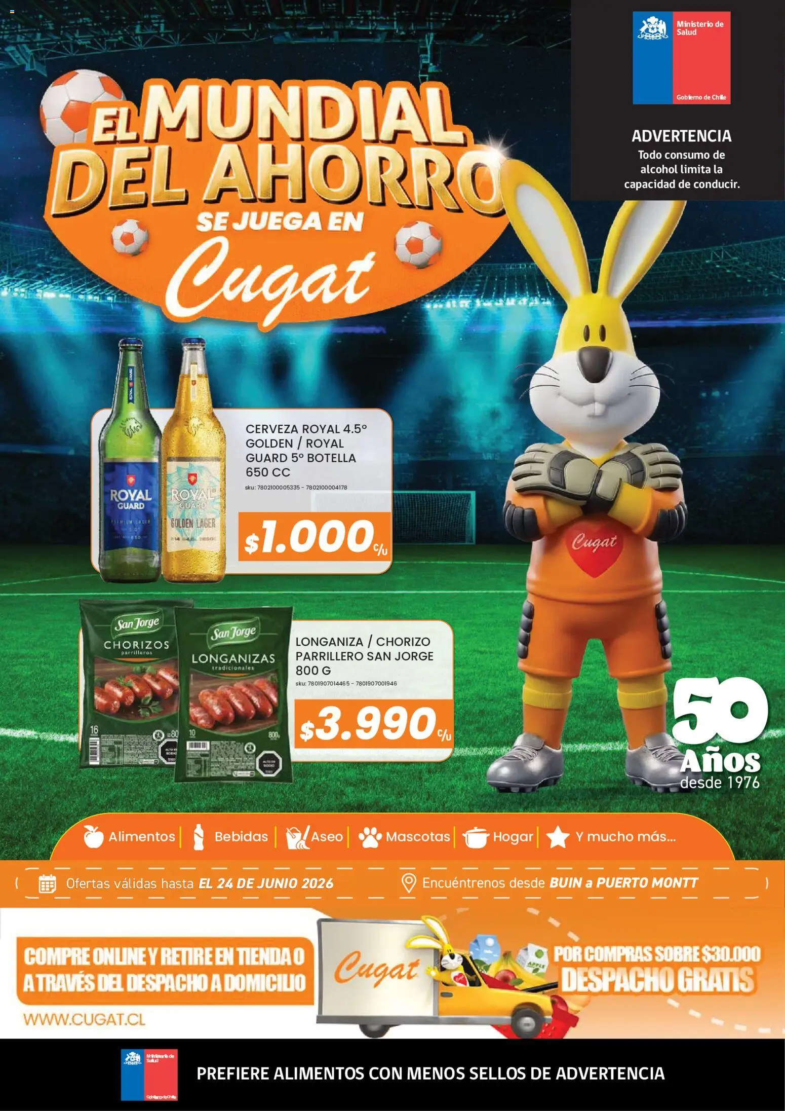 Cugat Ofertas │ válido desde el 15.06.2026 | Página: 1 | Productos: Juega, Chorizo, Botella, Cerveza