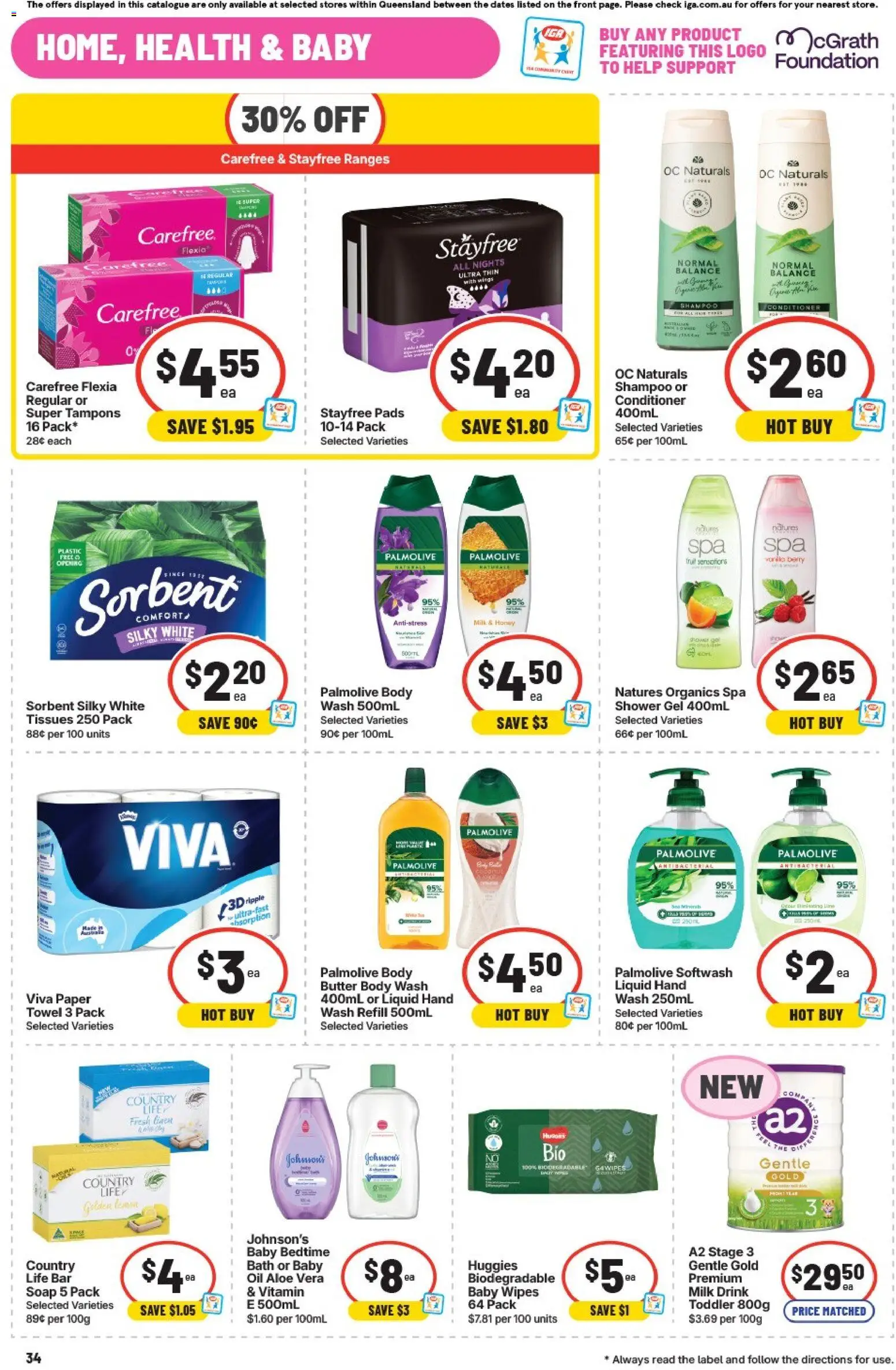 IGA catalogue - valid from 16/09/2026 | Page: 31 | Products: Butter, Shampoo, Conditioner, Shower gel