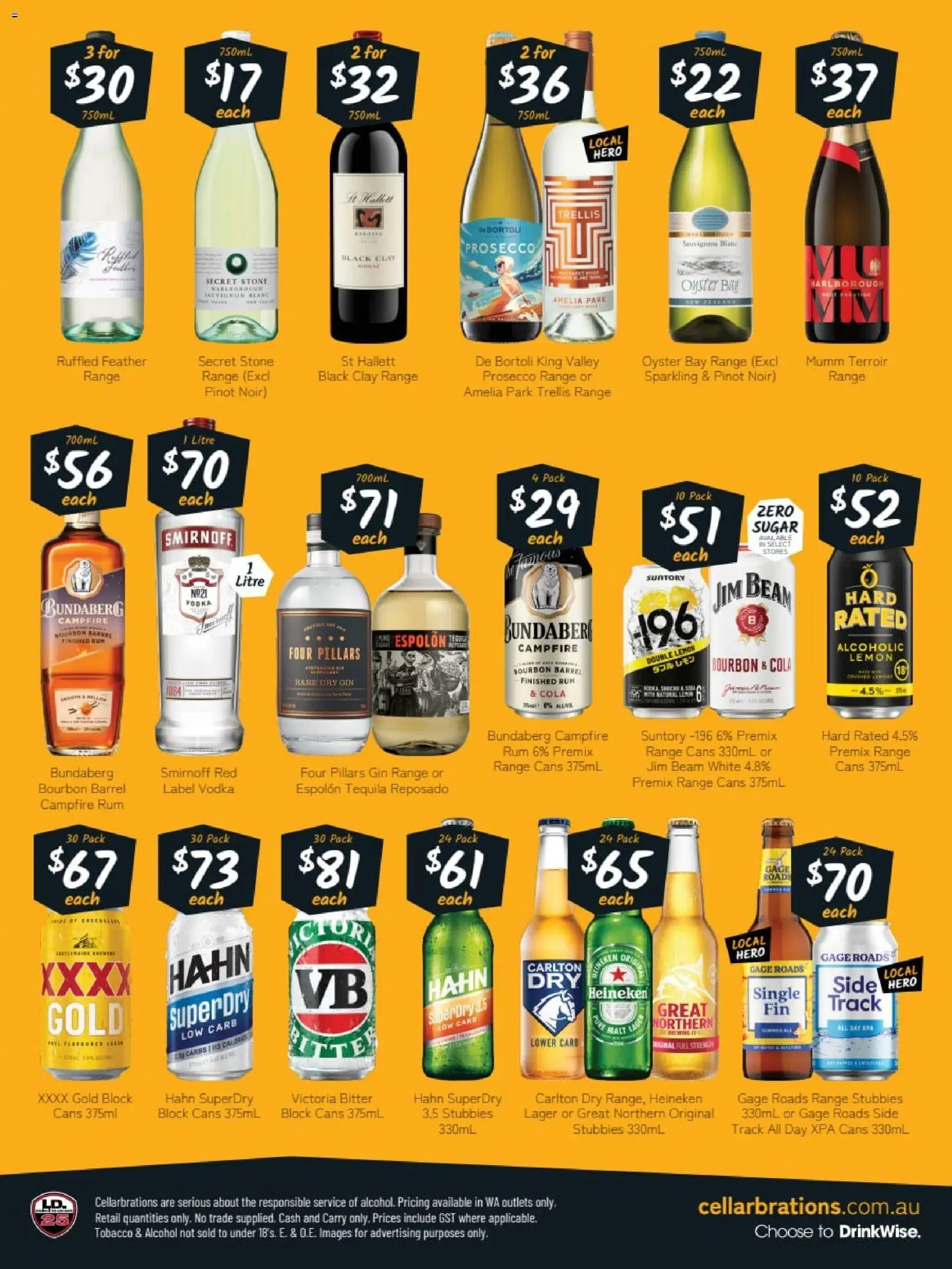 Cellarbrations catalogue - valid from 27/07/2026 | Page: 2 | Products: Jim Beam, Hare, Vodka, Lemon