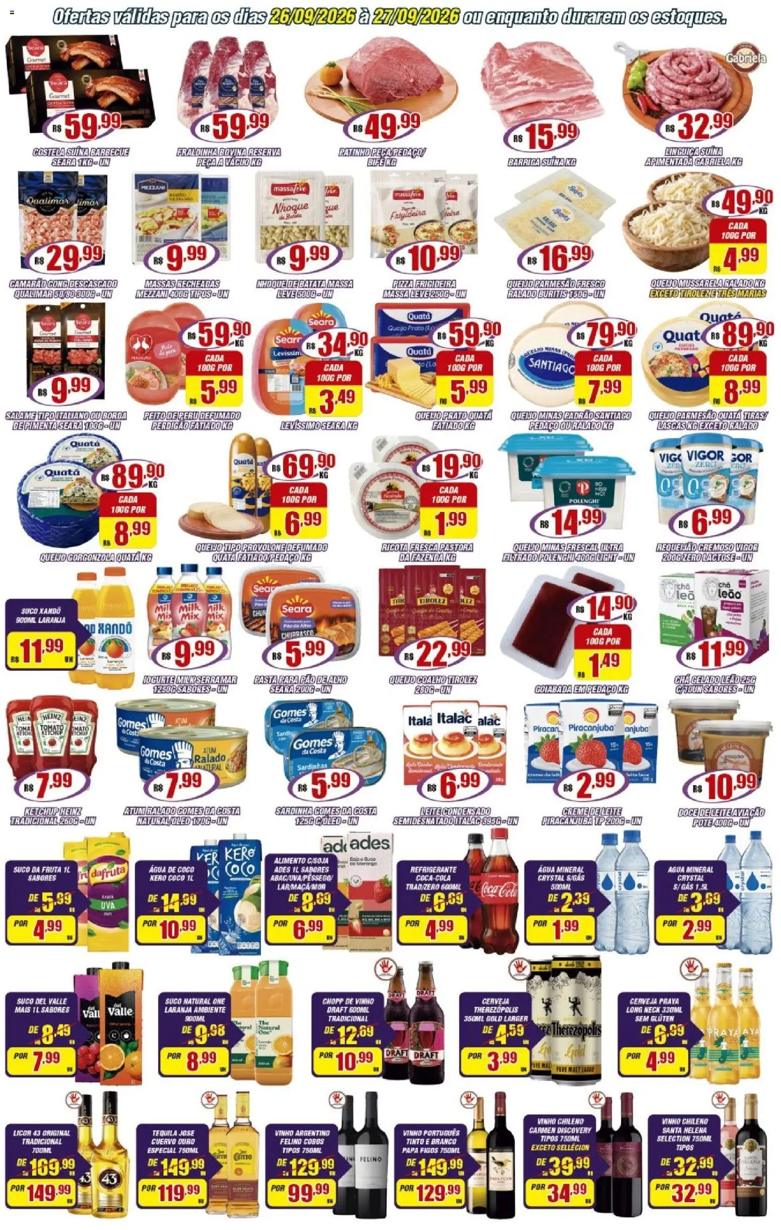 Violeta Supermercados Folheto - válido de 26/09/2026 | Página: 2 | Produtos: Alho, Chá gelado, Leite condensado, Requeijão